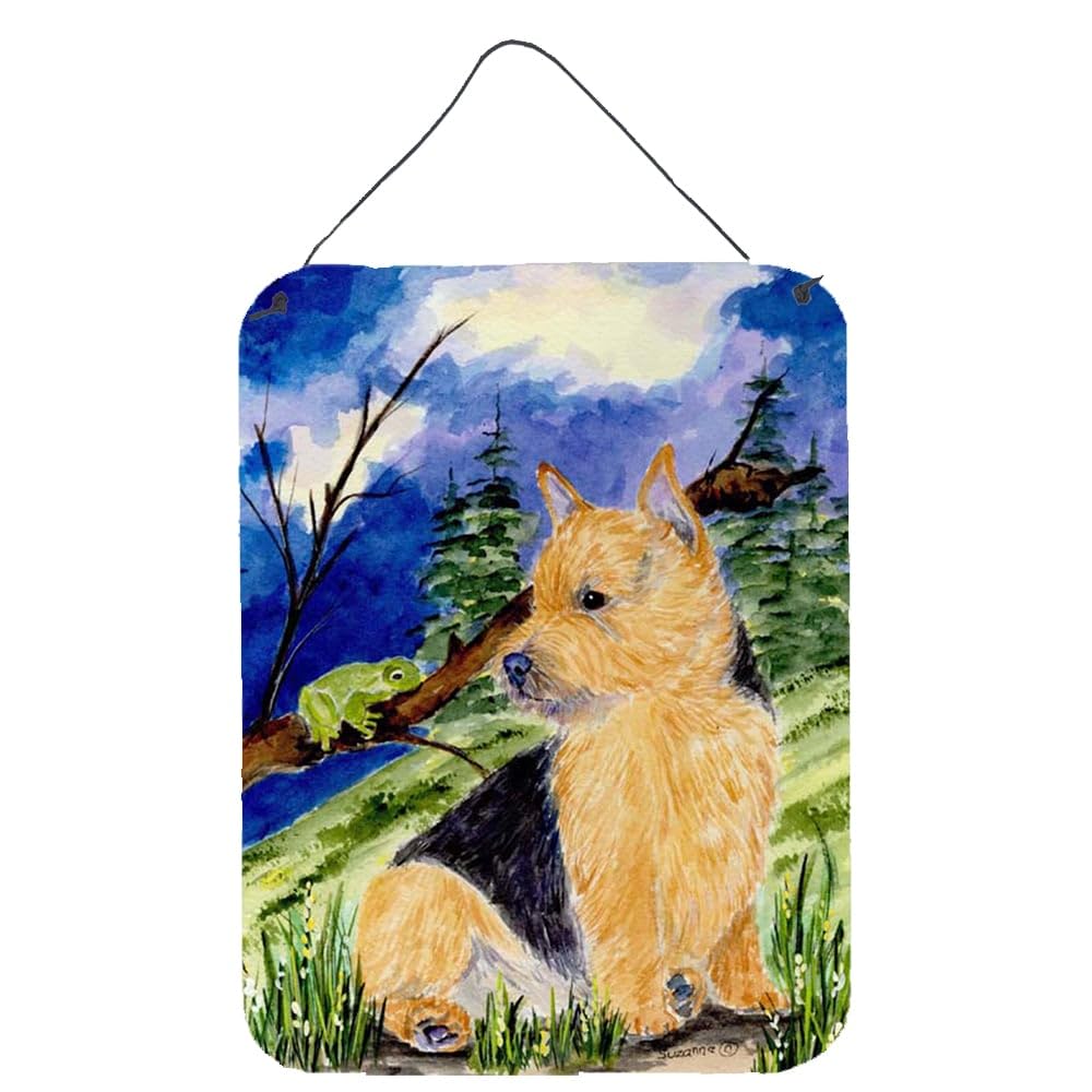Norwich Terrier Metal Wall Art Sign - 12x16 Inch Aluminum Hanging Plaque for Kitchen, Bar, Bathroom & Front Door Decor - Colorful Home & Garden Decoration - Perfect for Dog Lovers & Pet-Themed Spaces