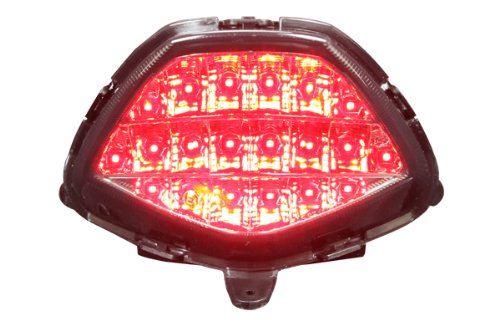 Smoke Lens Sequential LED Tail Lights for Honda CBR250R (2011-2013), CB300F (2015-2018), CBR300R (2015-2022) - High Visibility Motorcycle Accessories for Night Riding & Safety Enhancement