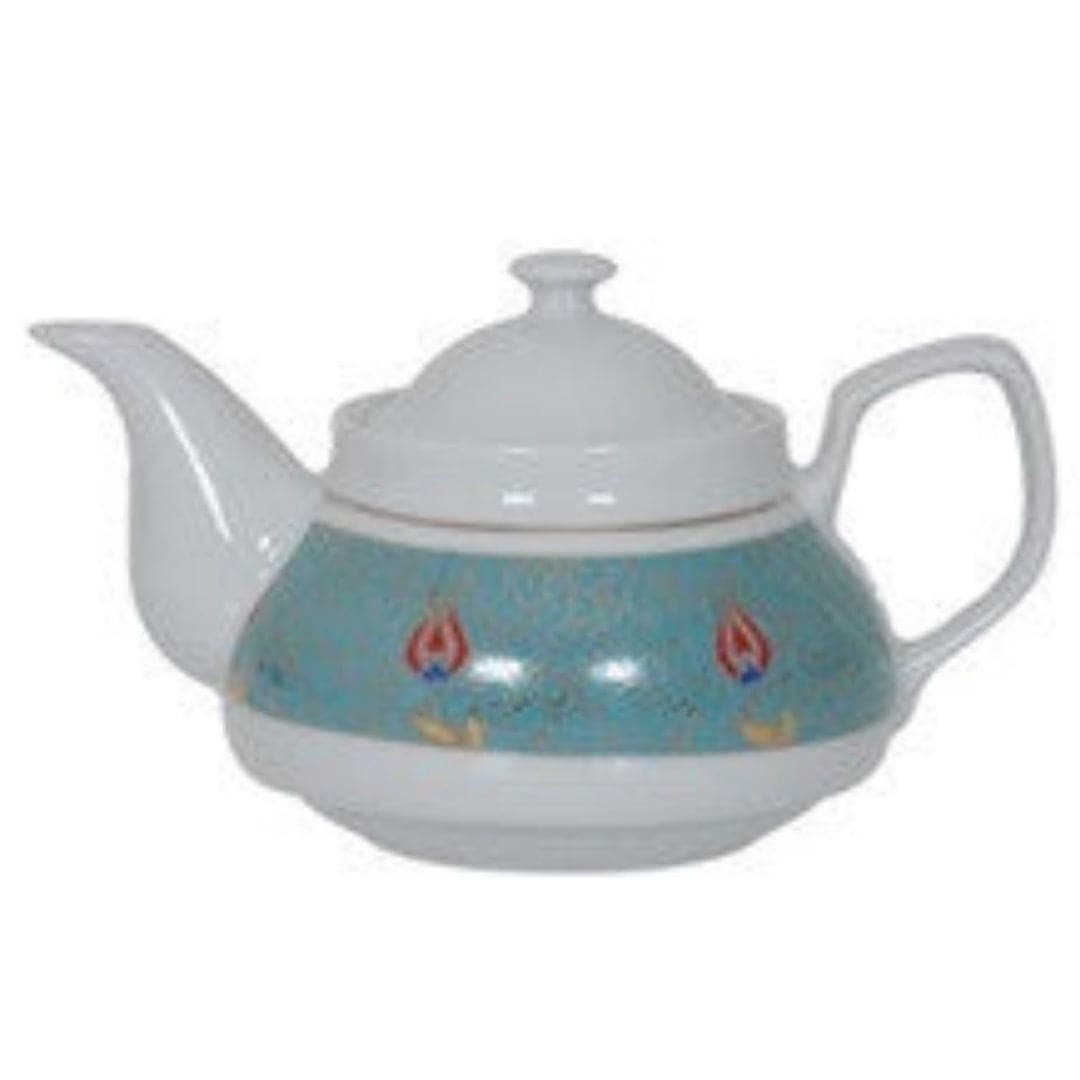 Premium Turkish Tea Pot with Porcelain Design - Authentic Handcrafted Tea Kettle for Traditional Brewing - Perfect for Home, Office, or Gift Giving