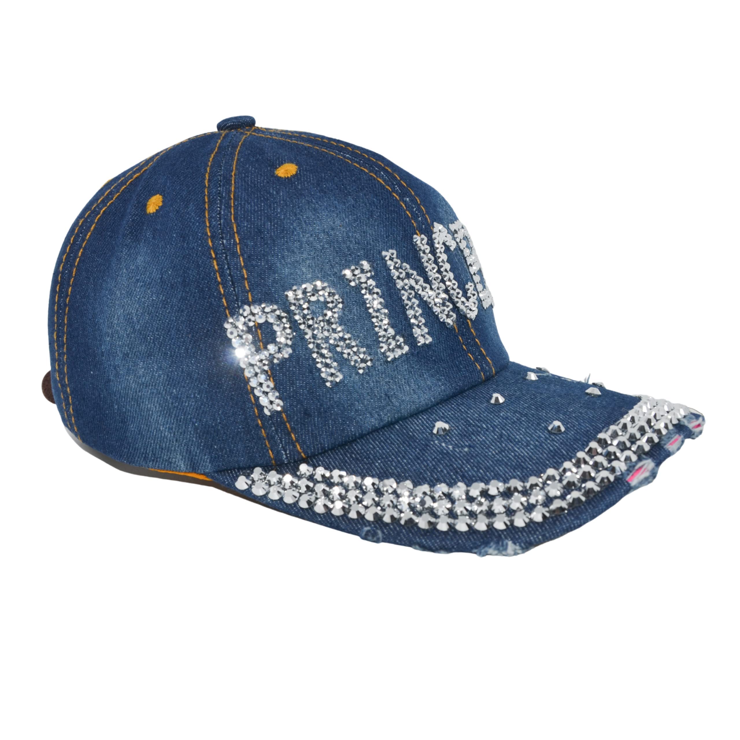 Sparkly Rhinestone Baseball Cap for Women - Stylish Bejeweled Distressed Denim Hat with Bling, Fashion Accessory Gift | Perfect for Parties, Concerts & Everyday Glam