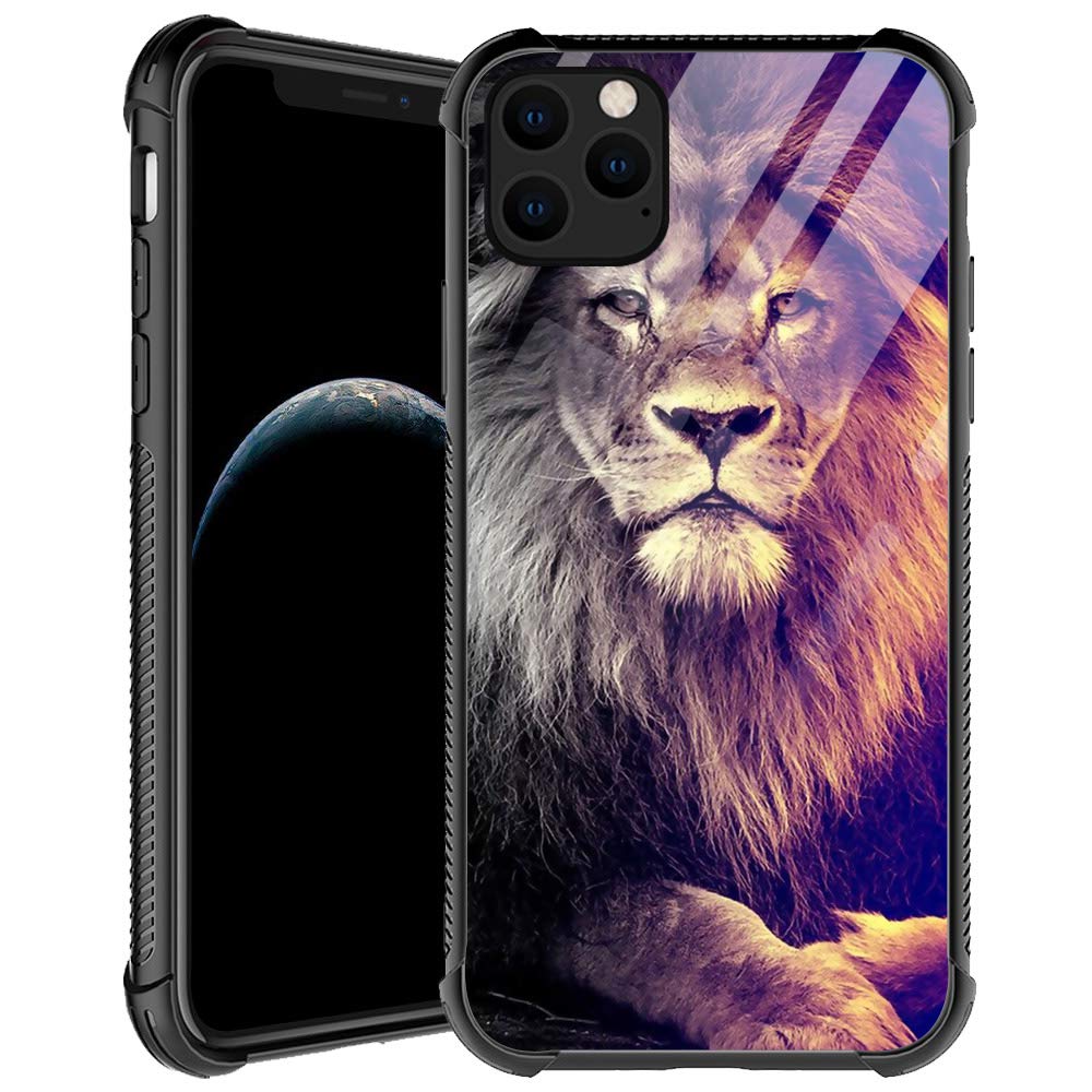 CARLOCA iPhone 11 Pro Max Case for Men - Lion Design Shockproof TPU Protective Cover | Anti-Scratch, Durable & Stylish | Perfect for Work, Travel & Outdoor Activities