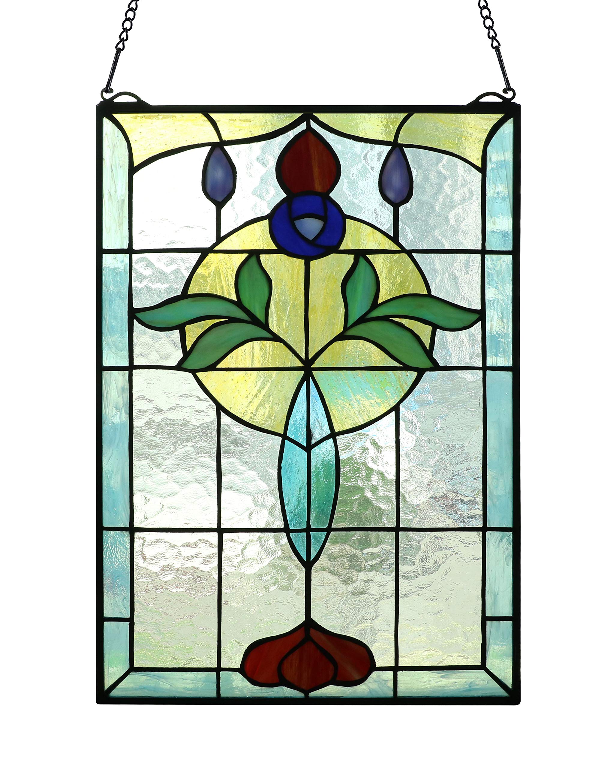 Tiffany Style Stained Glass Window Panel - 20