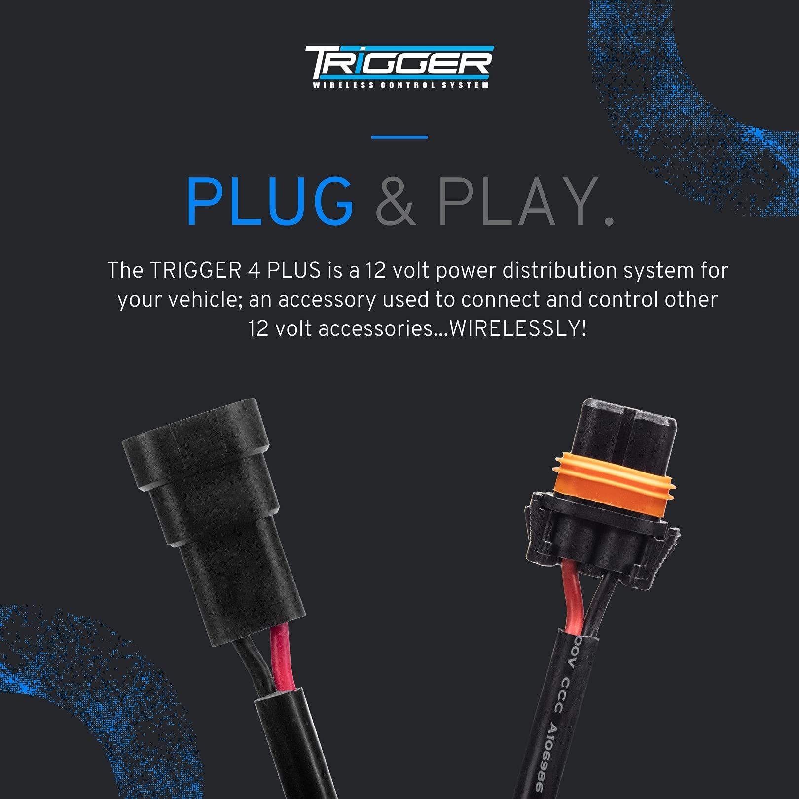 Trigger 4Plus 4-Switch Wireless RF/Bluetooth Controller with LED Lights - Black | Compatible with Gaming Consoles, Smart Home Devices & PC Accessories