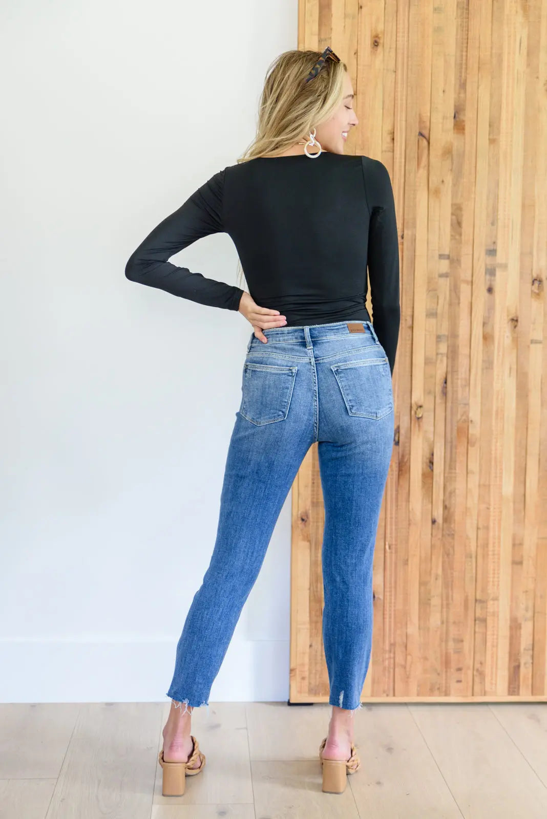 Kyla Destroyed High Waist Relaxed Fit Jeans for Women - Trendy Distressed Denim Pants for Casual Outfits & Streetwear