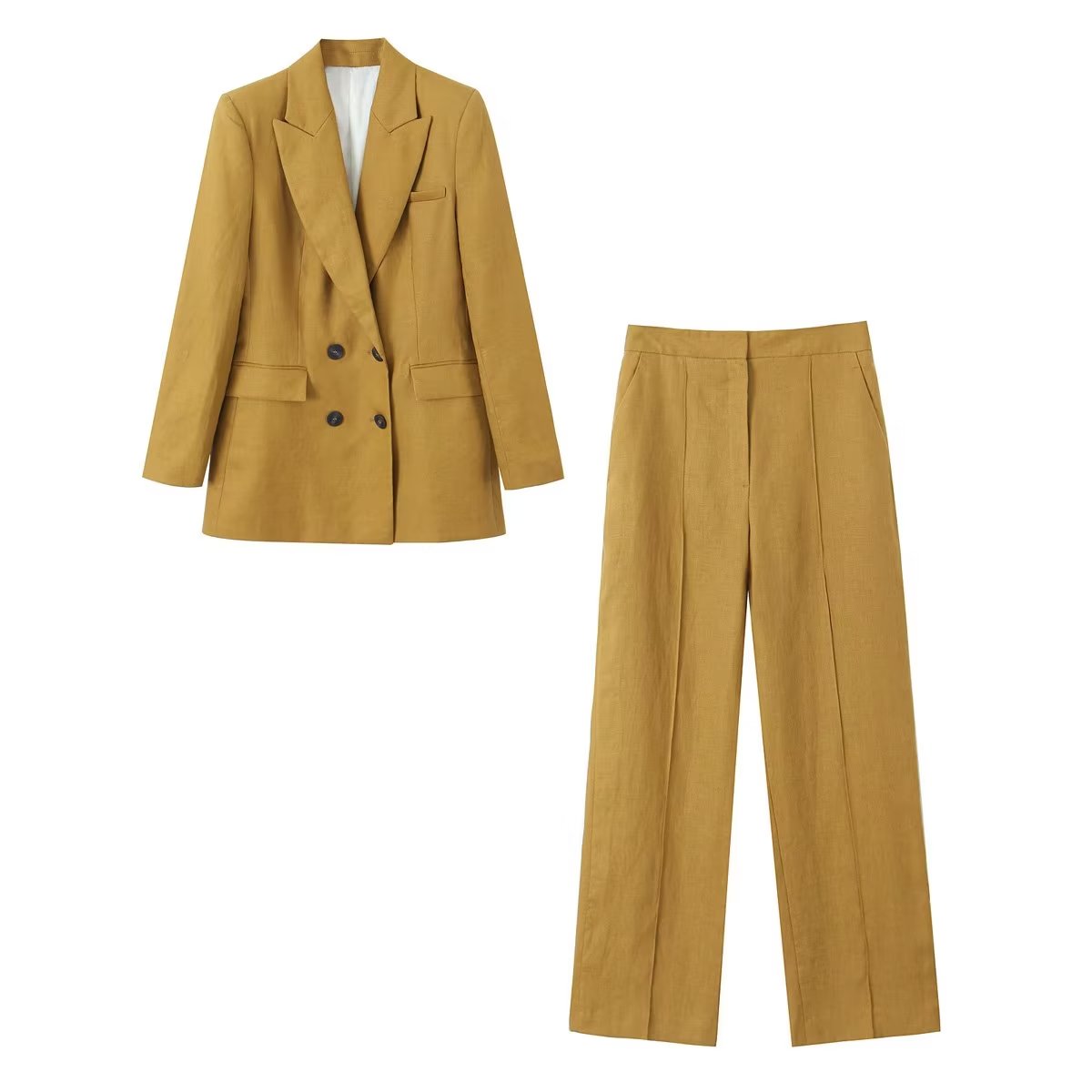 Stylish Women's Suit Set - 2 Piece Elegant Blazer & Trousers Outfit for Fall | Office Wear, Business Attire & Formal Occasions