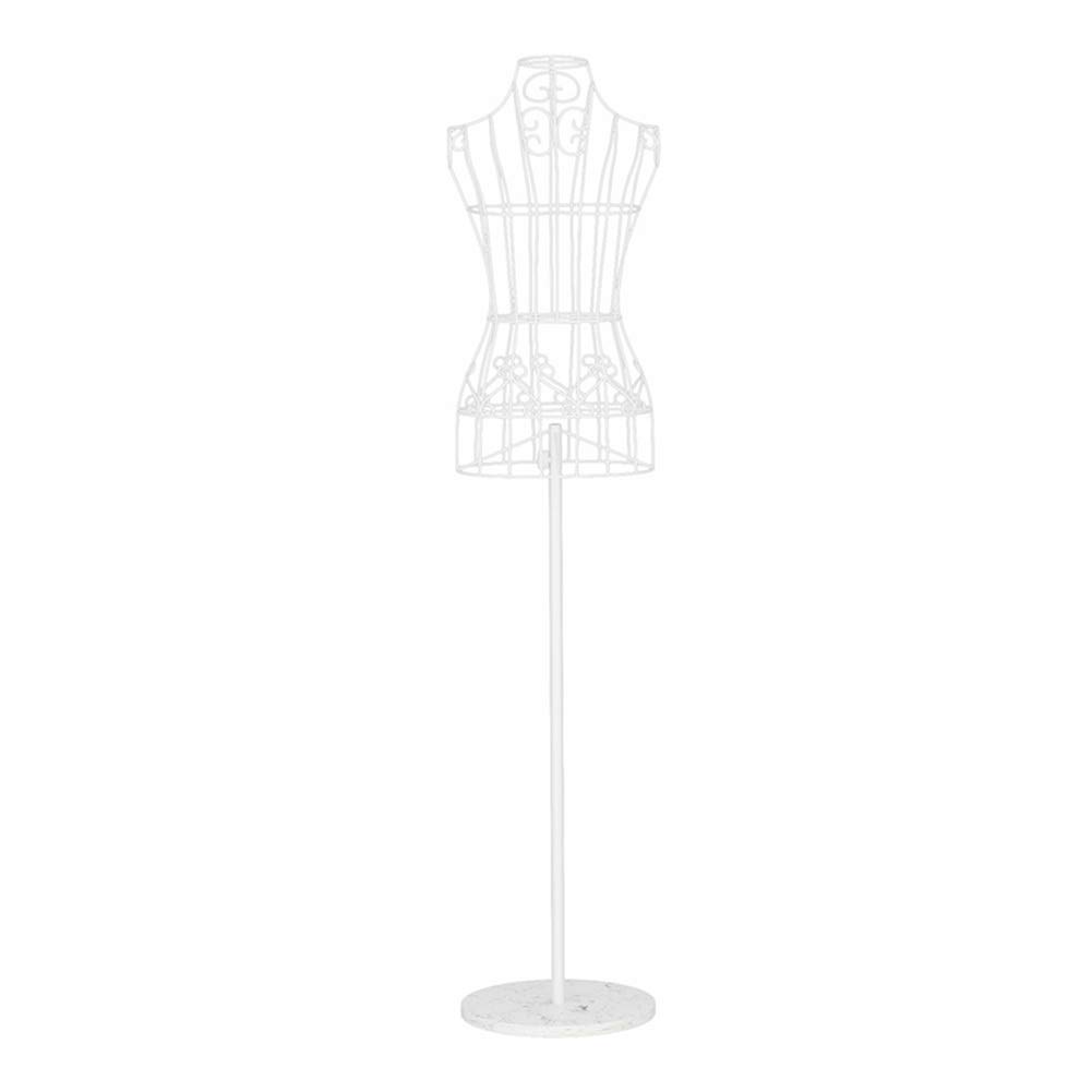 KEZaiZHe Female Steel Wire Mannequin Torso with Stand - Full Body Dress Form for Wedding, Fishtail Gowns & Fashion Display (Black/White) - Perfect for Boutique, Bridal Shop & Home Decor