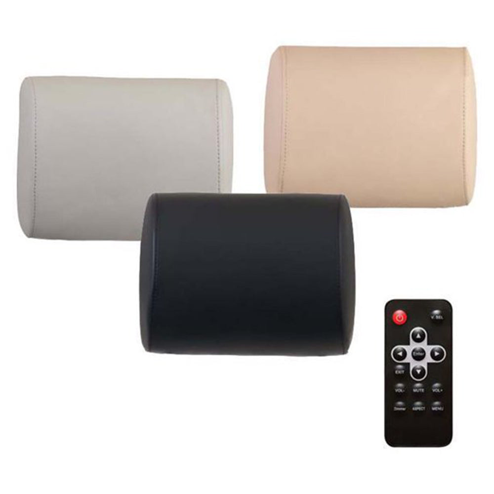 Fahrenheit HR 71CC 7 Inch LCD Universal Car Headrest Replacement - HD Screen for Backseat Entertainment in SUVs, Minivans & Family Vehicles