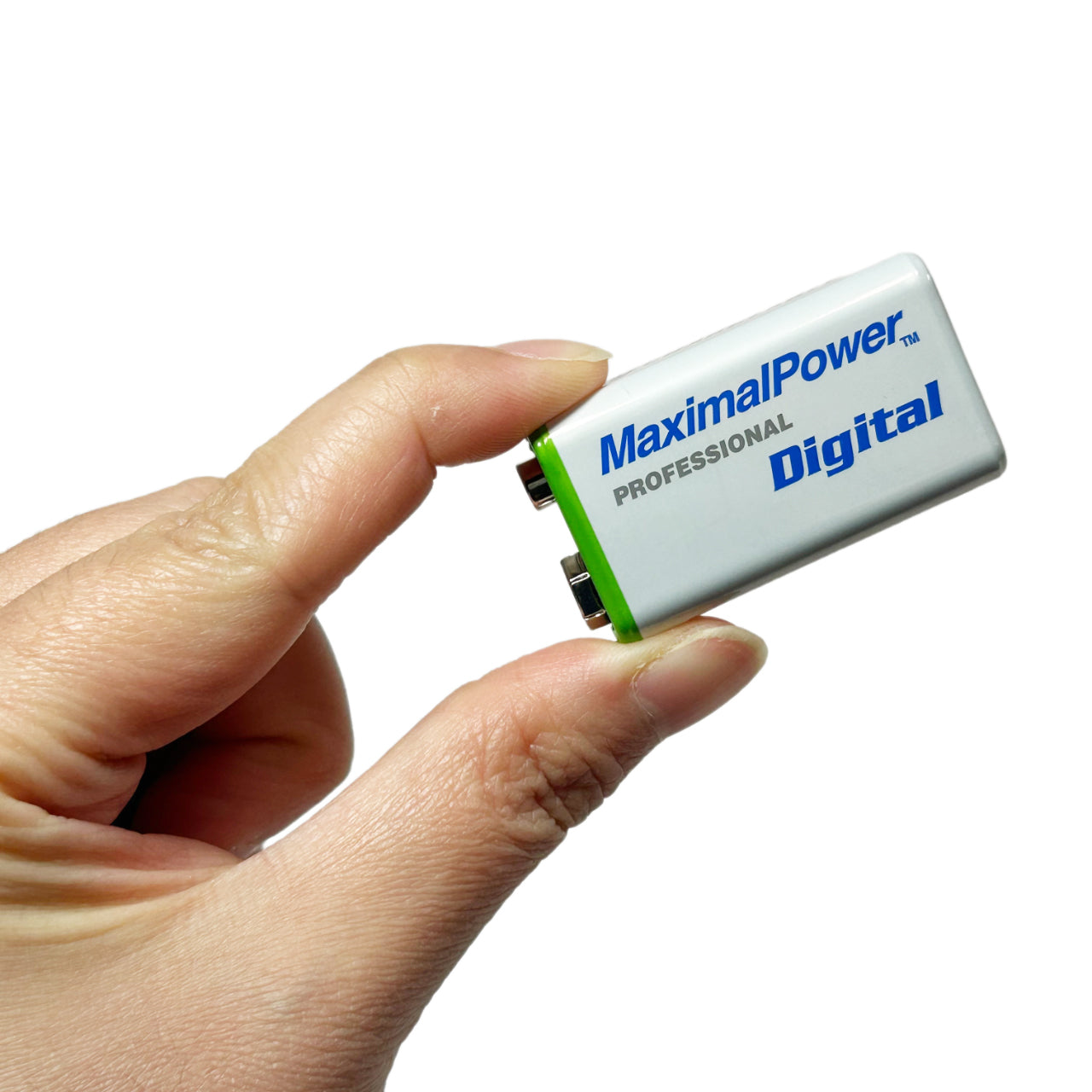 MaximalPower 9V 600mAh Lithium Ion Rechargeable Battery - Long Lasting High Capacity 9 Volt Block Battery for Smoke Detectors, Guitar Pedals & Electronic Devices
