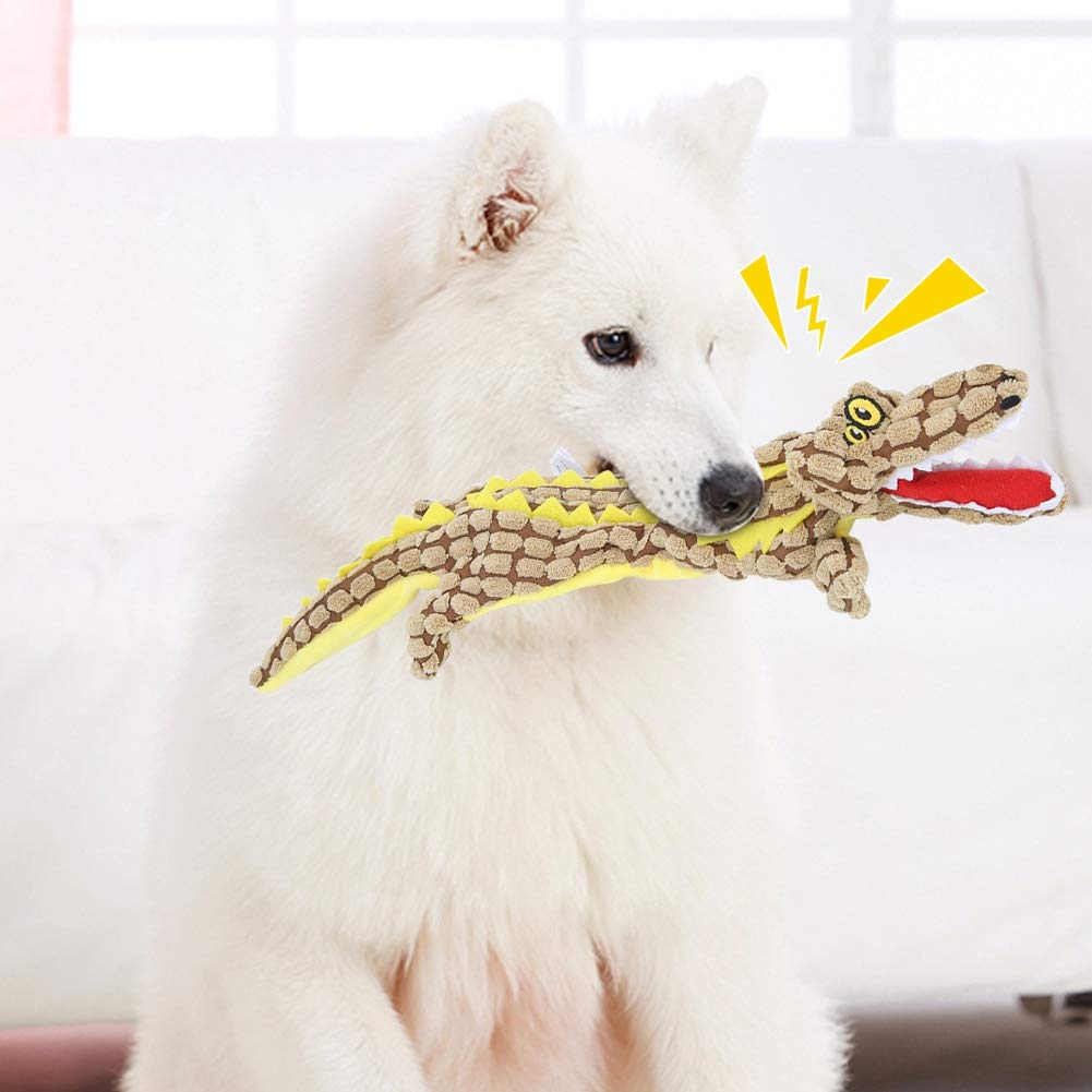 Durable Plush Dog Chew Toy for Teeth Cleaning - Soft, Non-Toxic & Safe for Puppies - Perfect for Playtime, Training & Dental Care