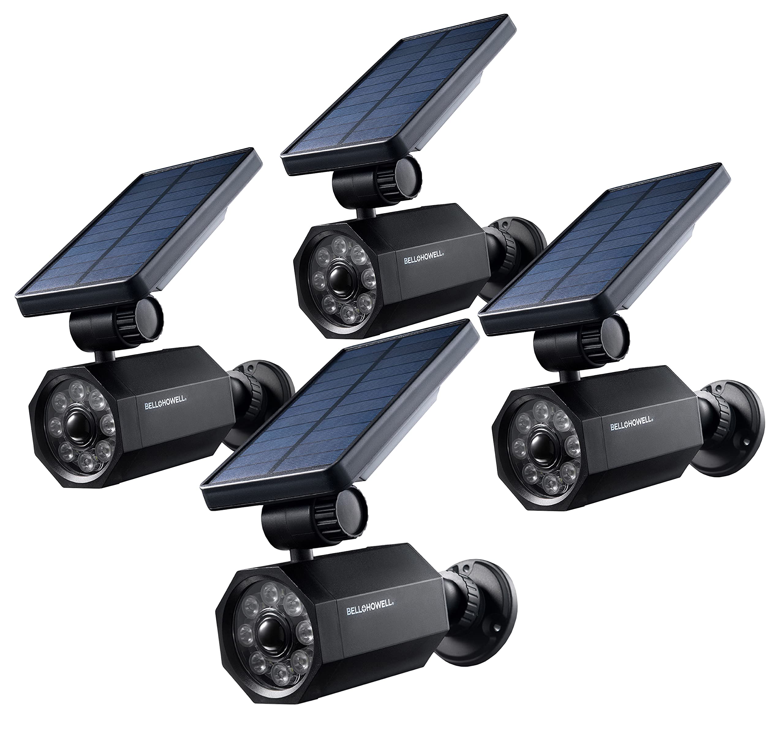 Bell+Howell Bionic Spotlight Set of 4 - LED Solar Outdoor Lights with Motion Sensor, Waterproof Landscape Spotlights for Patio, Yard, Garden Lighting (As Seen On TV) - Perfect for Pathway Illumination, Security Lighting & Backyard Decor