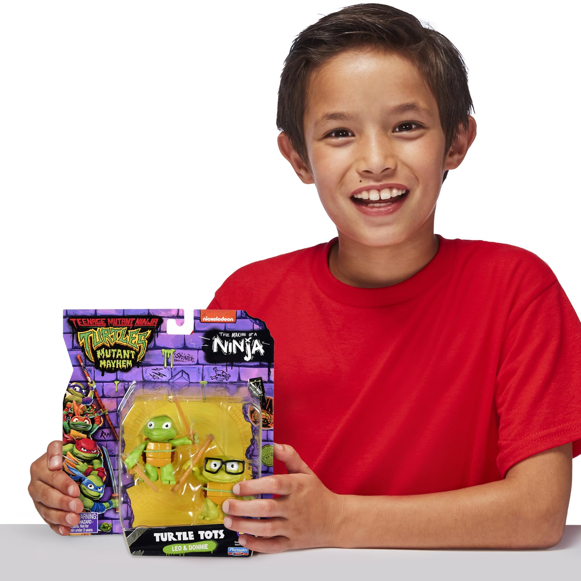 TMNT Leonardo & Donatello Action Figure 2-Pack - Teenage Mutant Ninja Turtles Collectible Toys for Kids Ages 4-7 | Perfect Birthday Gift for Boys & TMNT Fans | Great for Playtime, Display & Collection