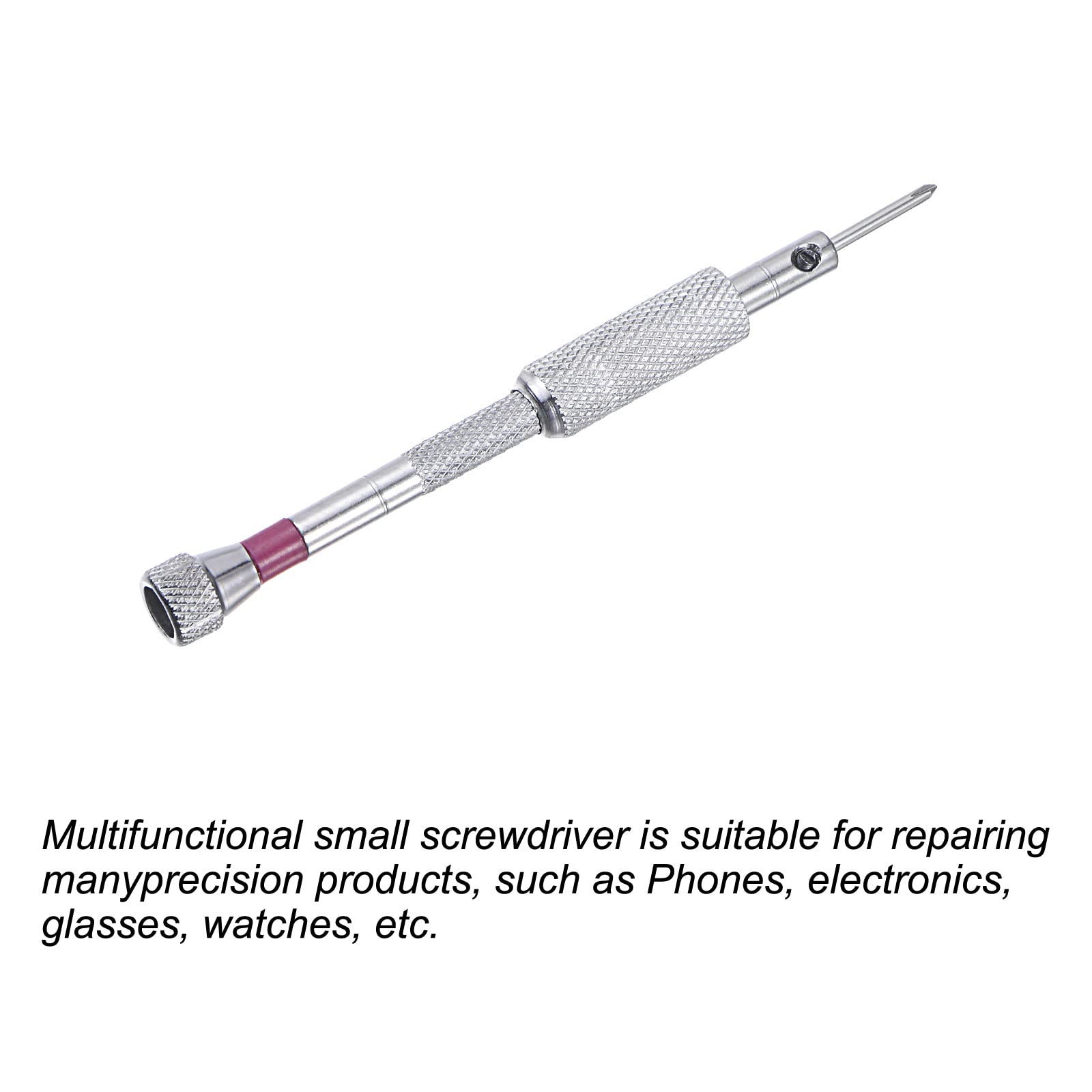 uxcell Micro Precision Screwdriver Set - 1.6mm Phillips Head for Watch, Eyeglasses & Electronics Repair (2-Piece) - Perfect for Jewelry, Smartphones & Small Device Maintenance