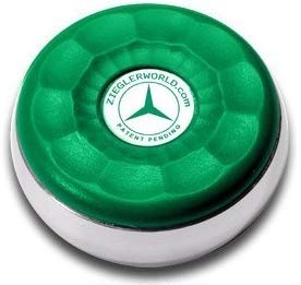 Zieglerworld Medium Shuffleboard Puck Weights Set - 4 Green Table Shuffleboard Pucks with Instruction Booklet - Perfect for Home Game Rooms, Bars & Outdoor Entertainment