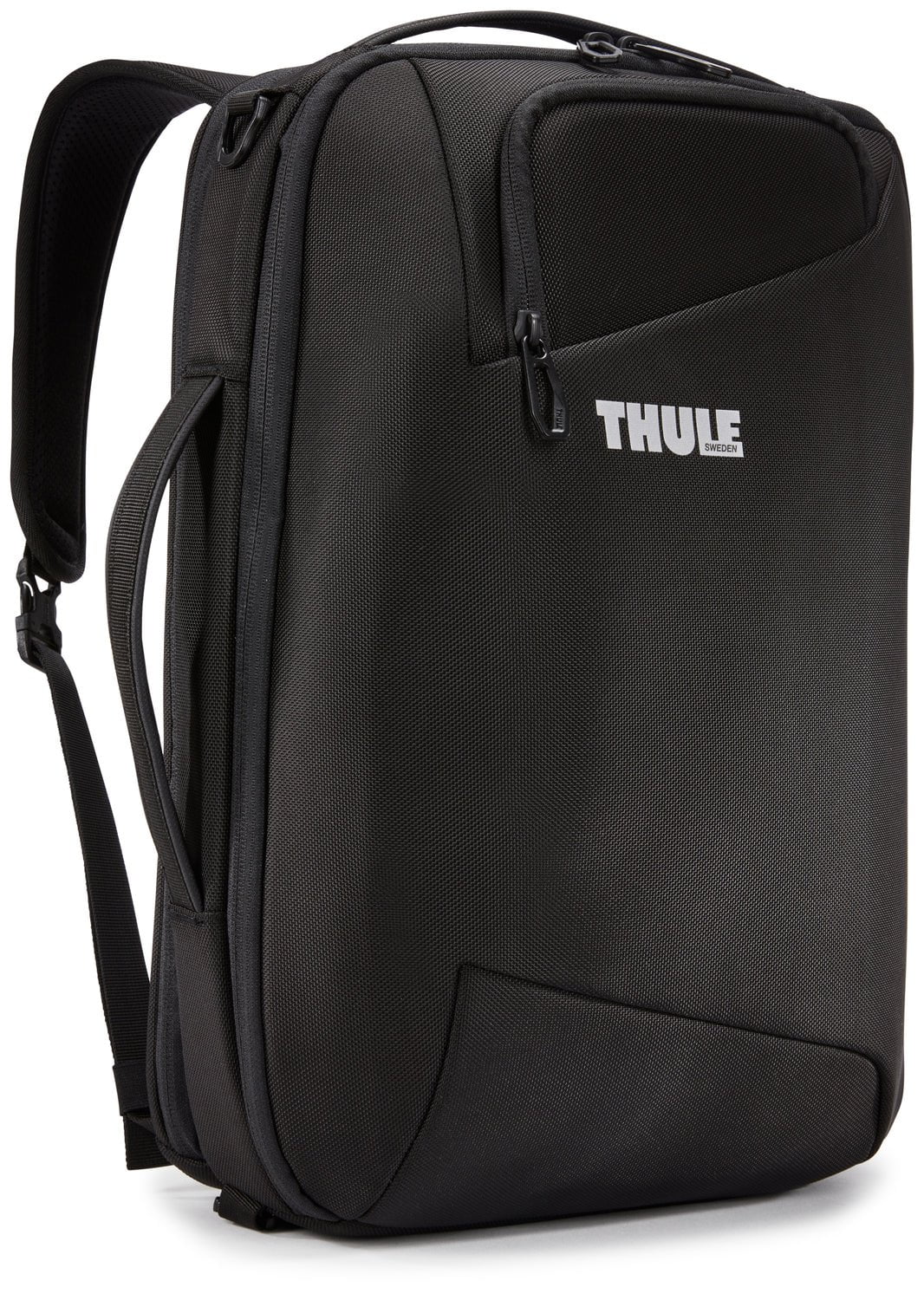 Thule Accent Convertible Backpack 17L - Durable Travel & Commute Backpack for Men & Women - Water-Resistant Laptop Bag with USB Port - Perfect for Work, School & Outdoor Adventures (Black)