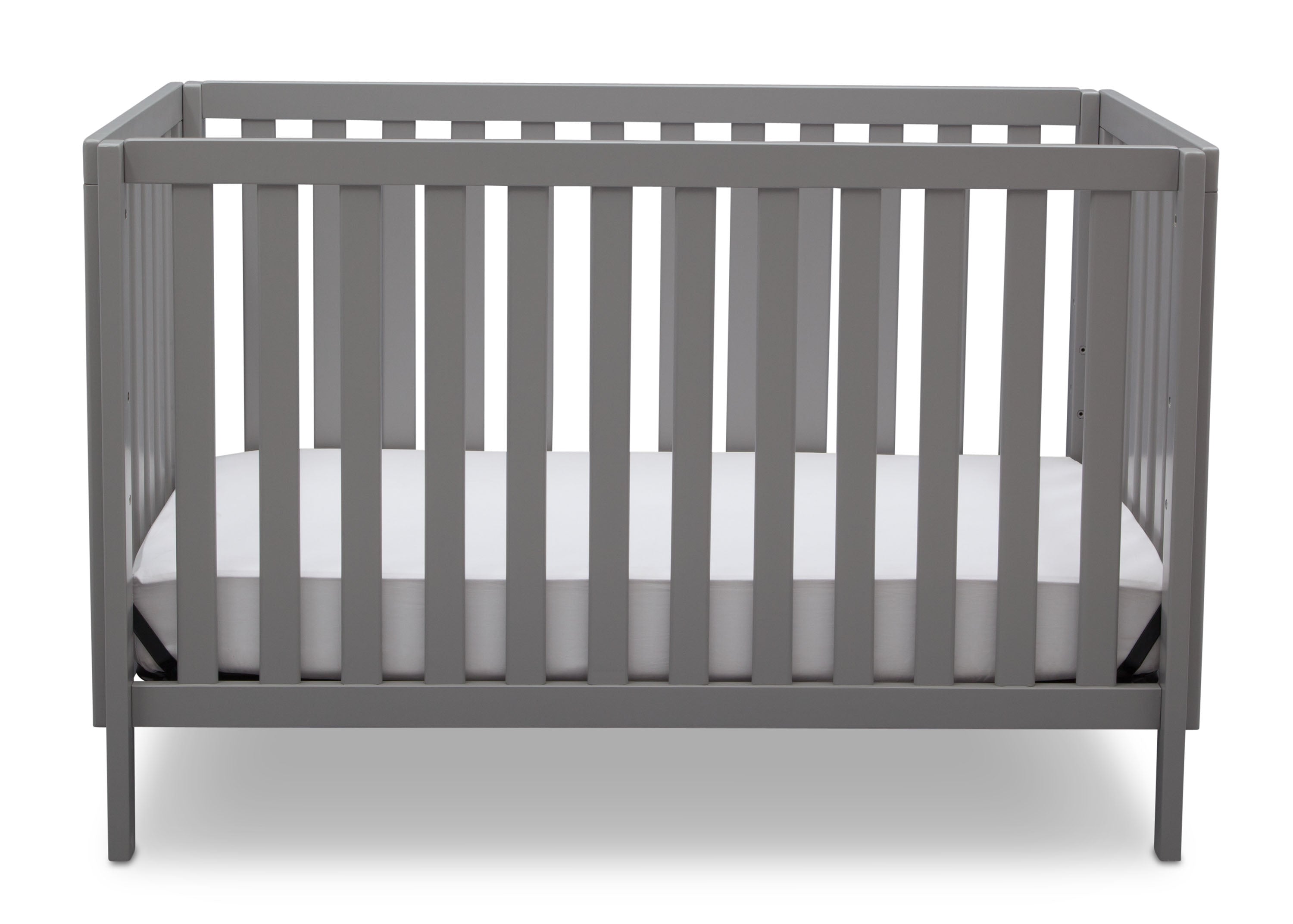 Milo 3-in-1 Convertible Baby Crib - White Wooden Nursery Bed with Toddler Rail & Daybed Conversion - Perfect for Newborns to Toddlers in Modern Nursery Rooms