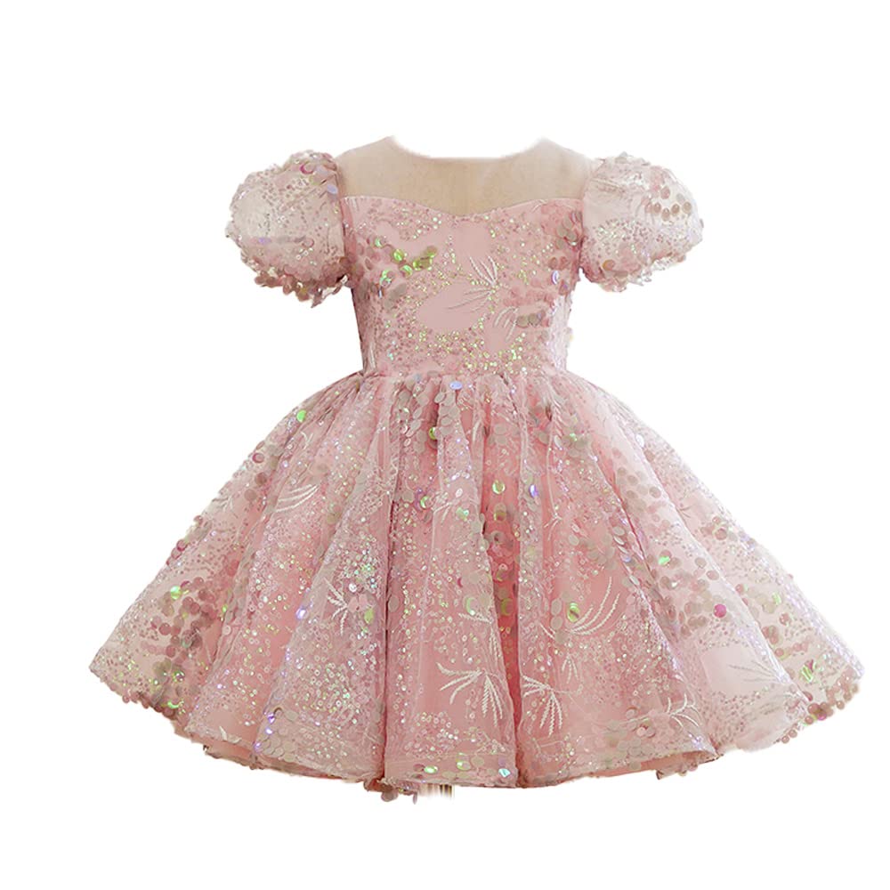 Luxury Sequin Flower Girl Dresses for Toddlers - Princess Wedding Party & Pageant Ball Gown Tutu Dresses | Perfect for Flower Girls, Birthday Parties, and Special Occasions