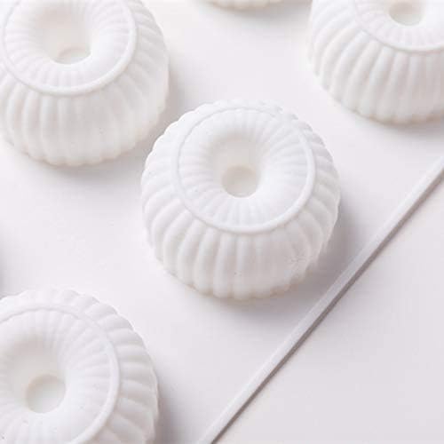 Premium 3D Silicone Baking Molds Set - 6-Cavity Donut Shape for Mousse Cake, Pastry, Truffle, Pudding, Jelly & Cheesecake | Reusable & Non-Stick Dessert Molds for Home Bakers & Professional Chefs | Perfect for Birthday Parties, Tea Time & Holiday Treats