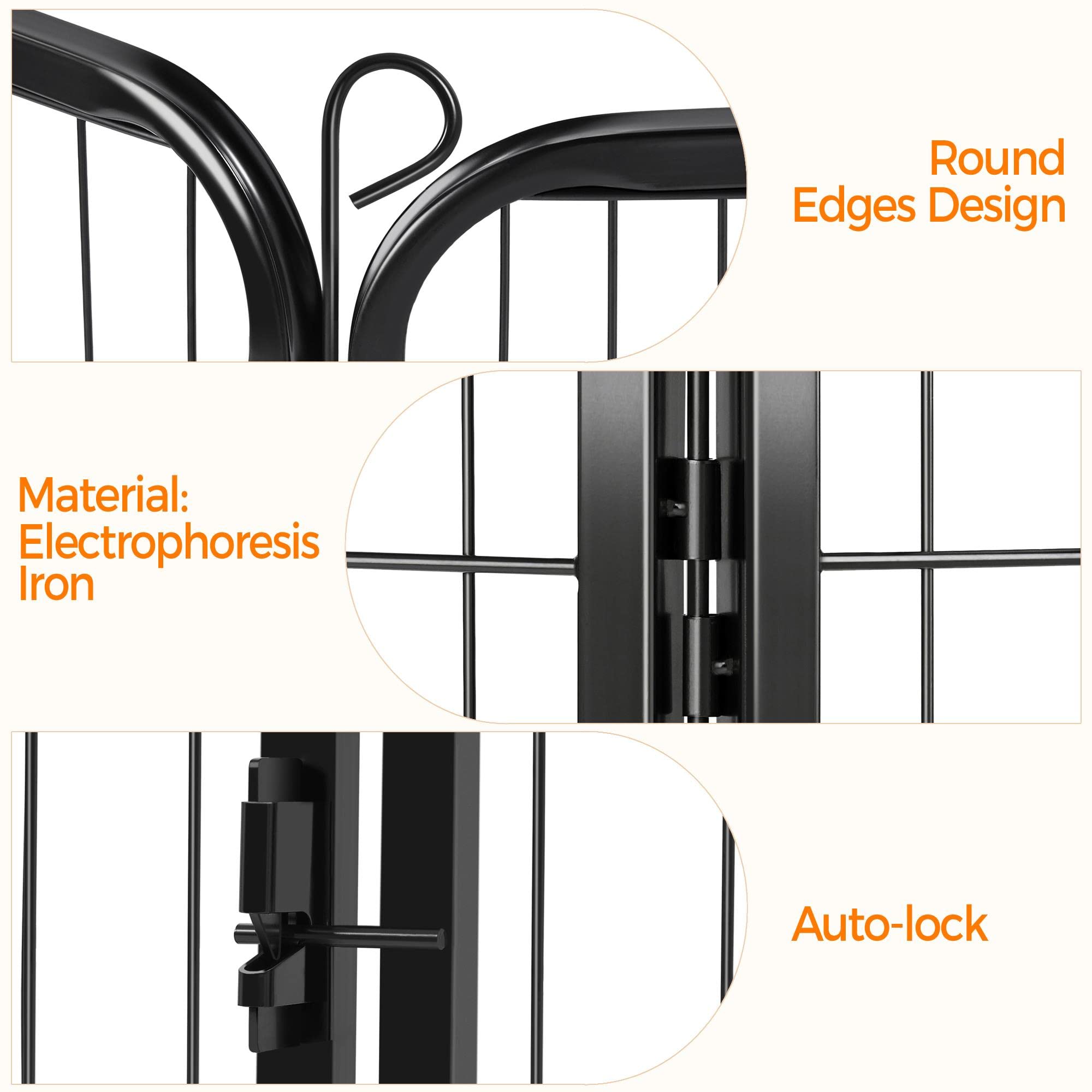 Yaheetech 24-Panel Foldable Dog Playpen - 40