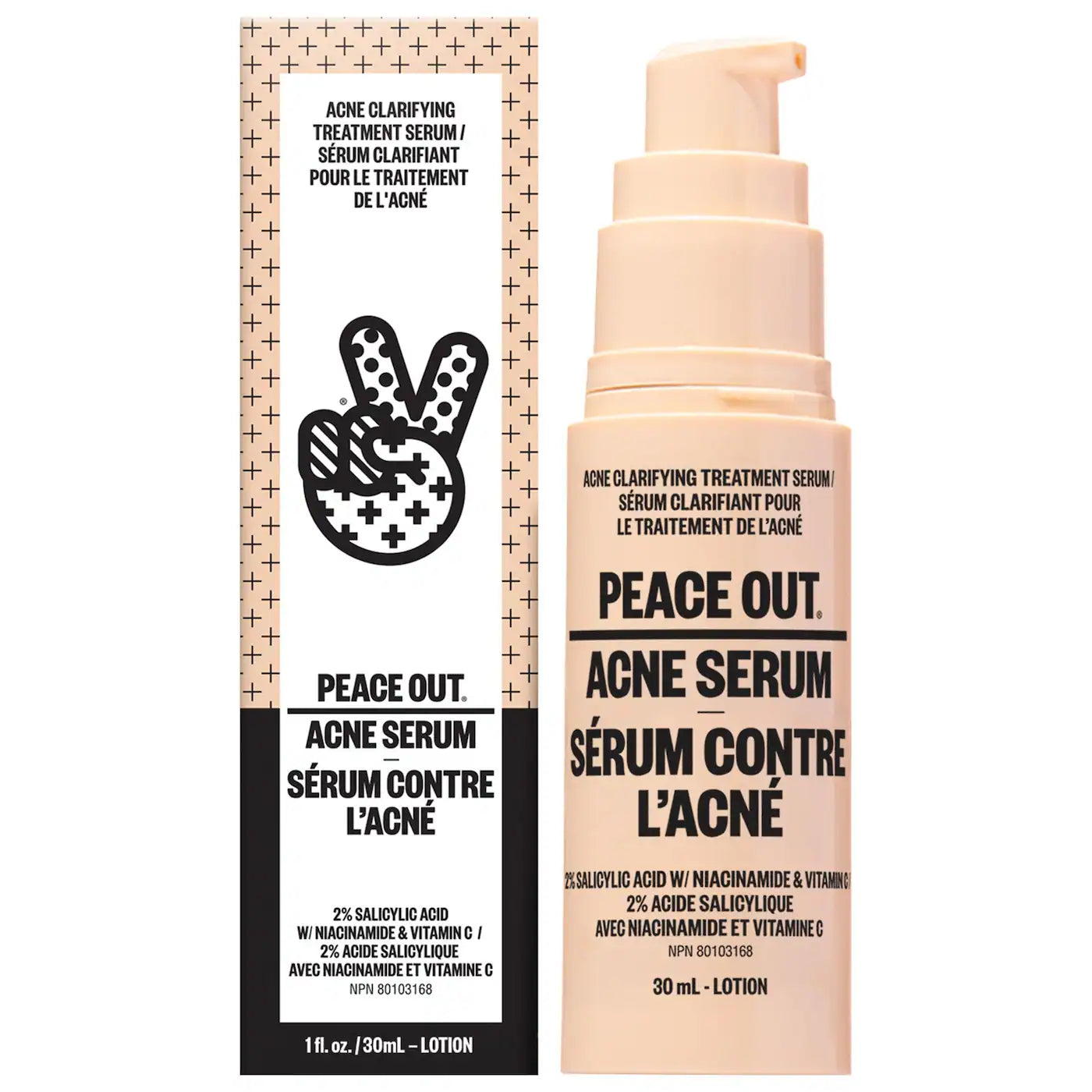 Peace Out Salicylic Acid Acne Treatment Serum 30ml - Oil-Free Face Serum for Clear Skin, Blemish & Blackhead Remover - Perfect for Daily Skincare Routine & Acne-Prone Skin