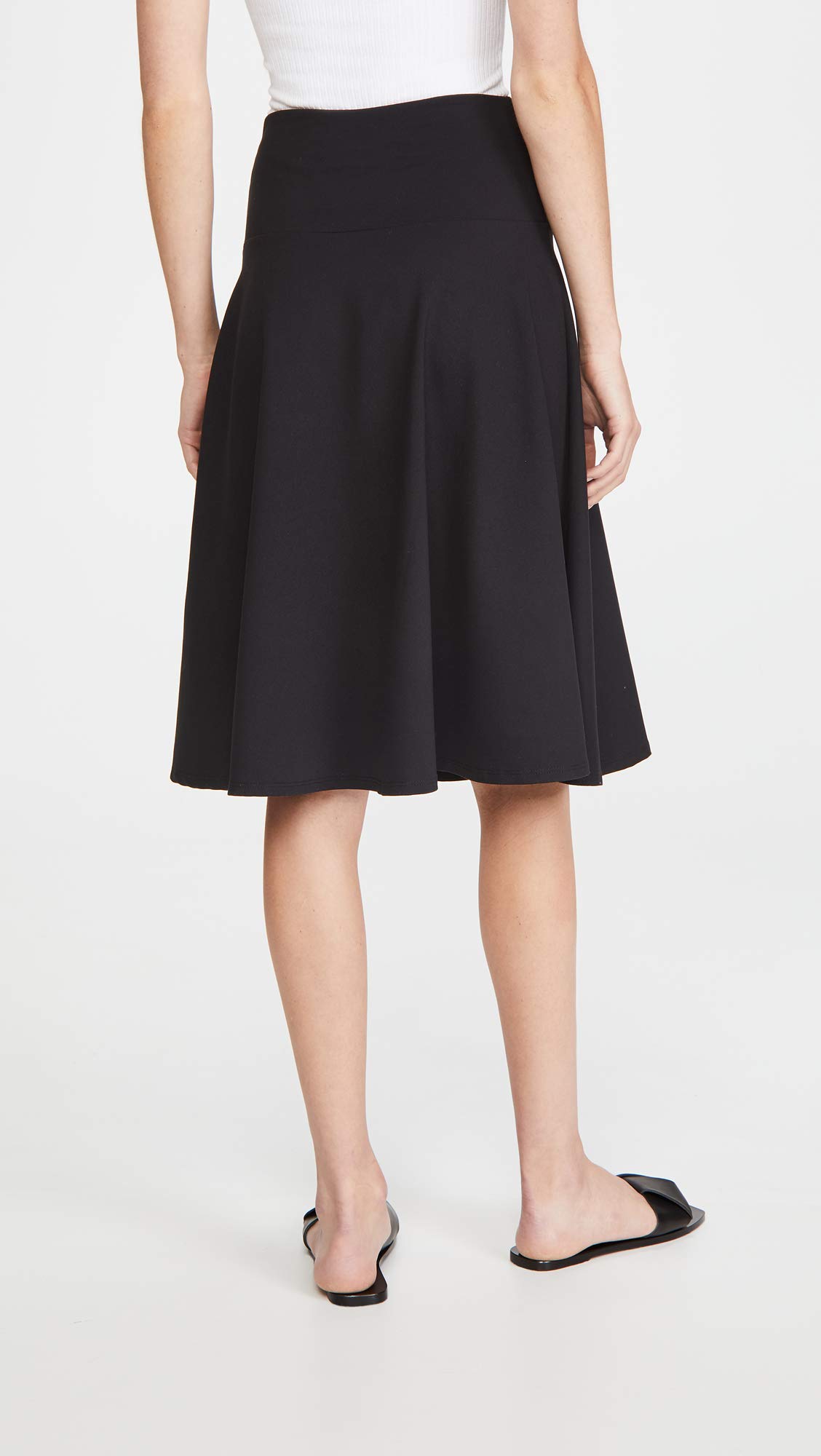 Susana Monaco Women's High Waisted Tea Length Skirt - Flowy A-Line Midi Skirt for Summer, Casual & Office Wear | Perfect for Brunch, Date Night & Work Outfits