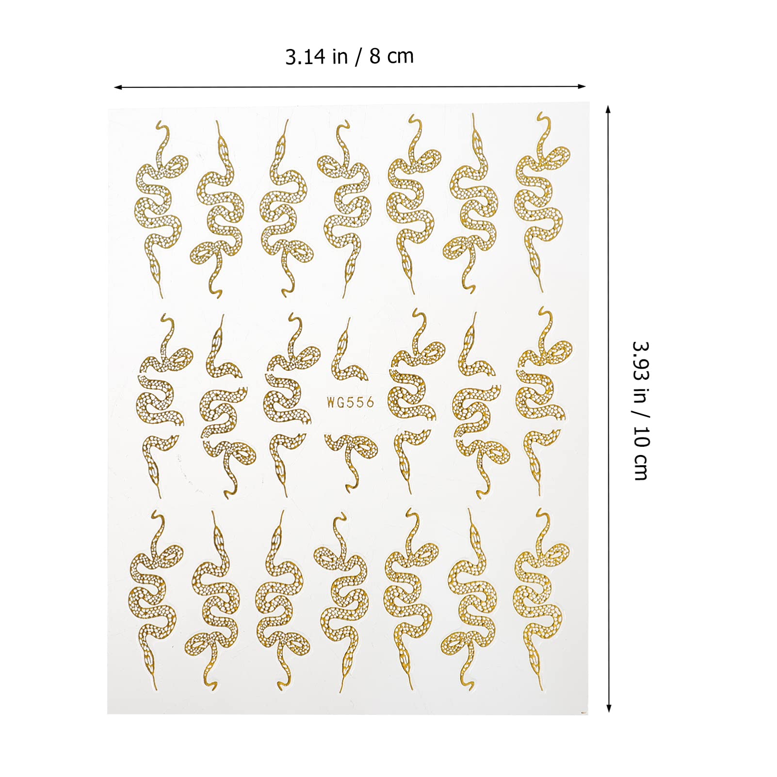EXCEART 8 Sheets Dragon Snake Nail Art Stickers - Chinese Style Self-Adhesive Nail Decals for DIY Manicure, Nail Tips & Stencil Designs | Perfect for Home Nail Decoration, Parties & Special Occasions