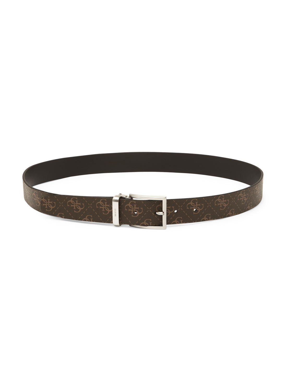 Vezzola Reversible Leather Dress Belt for Men - Brown Genuine Leather Belt for Business & Casual Wear - Perfect for Office, Wedding & Formal Events