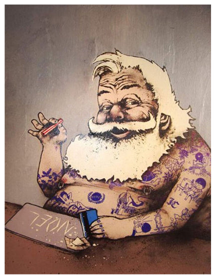 Bad Santa Costume for Adults - Funny Christmas Outfit for Holiday Parties & Festive Events
