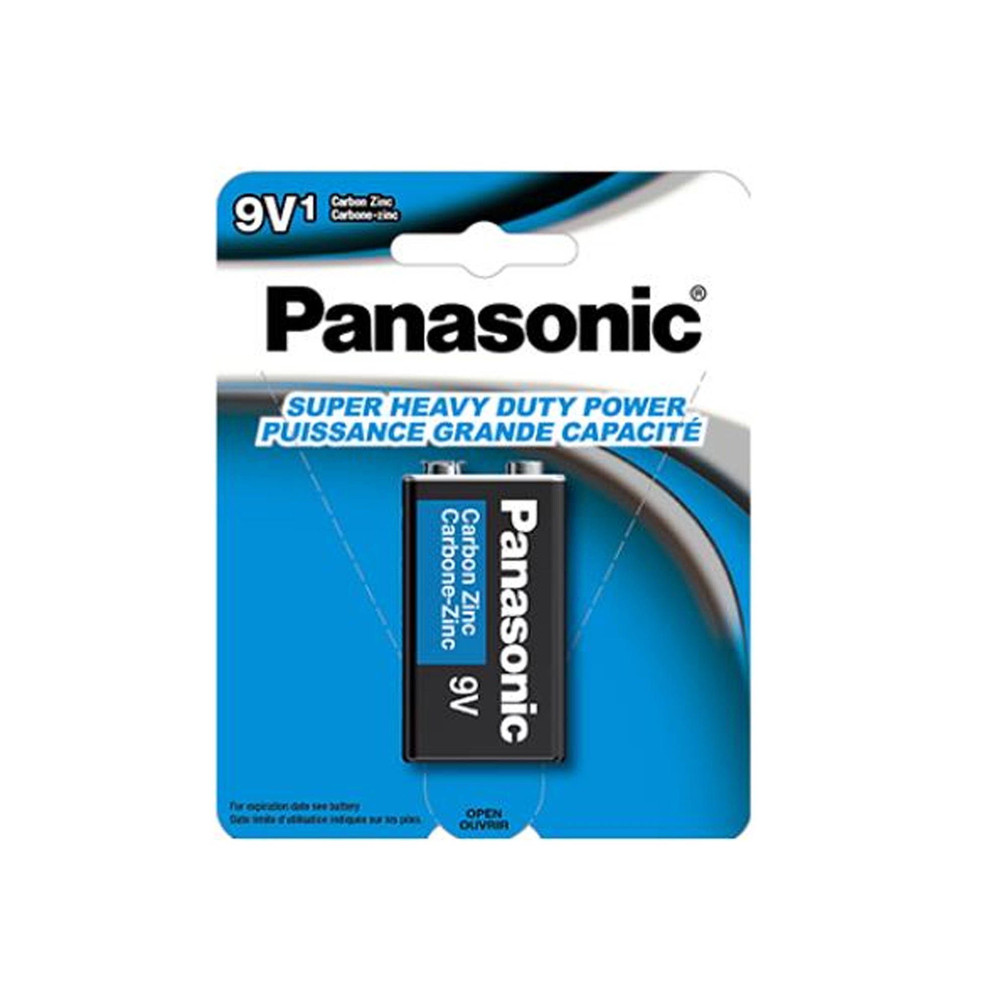 Panasonic 9V Super HD Battery 6F22NPA1BCA - Long-Lasting Power for Smoke Detectors, Guitar Pedals & Electronic Devices
