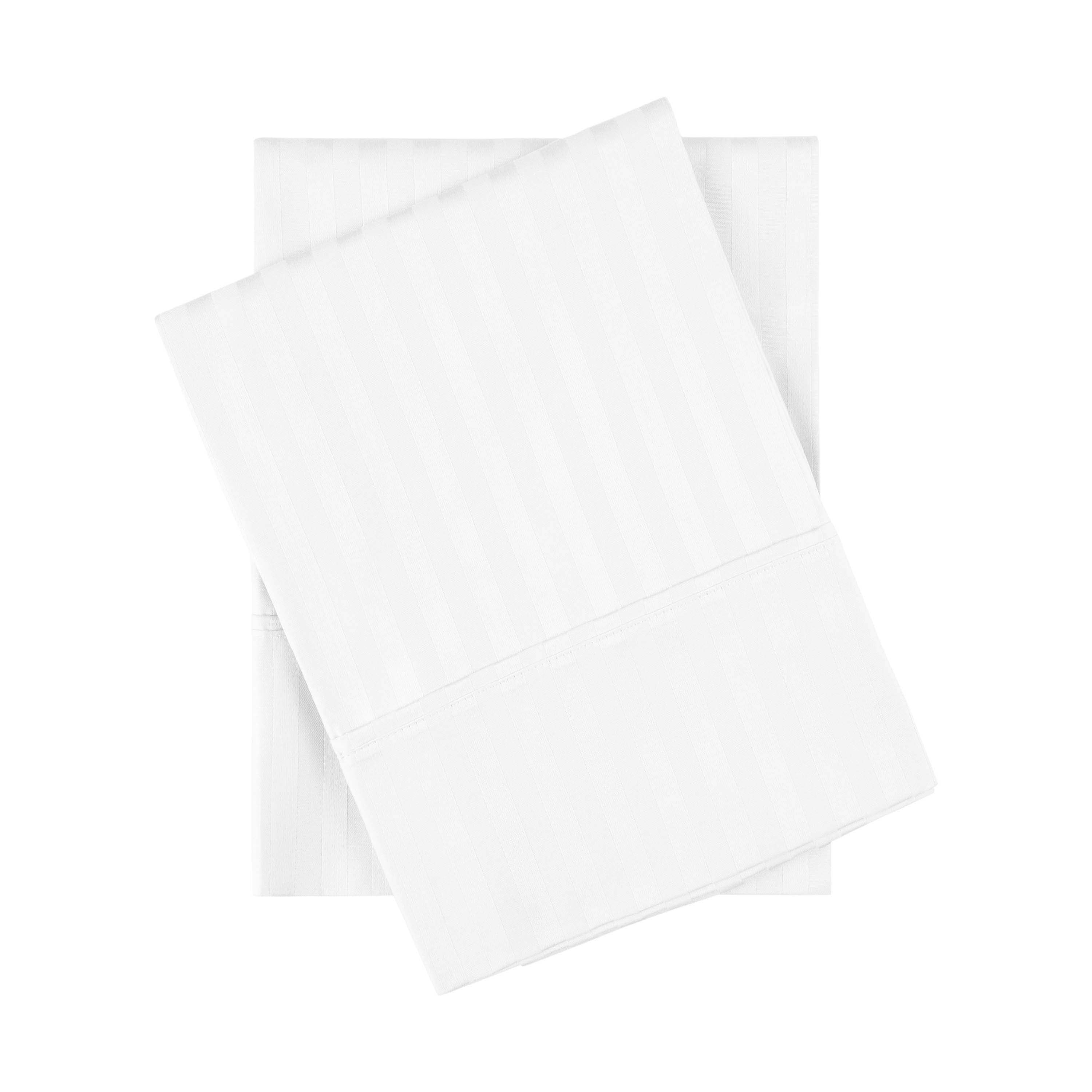 Premium 400 Thread Count Egyptian Cotton Pillowcase Set of 2 - Soft & Breathable Bedding for Side Sleepers, Hotel Luxury Feel - Perfect for Master Bedroom, Guest Room & Travel