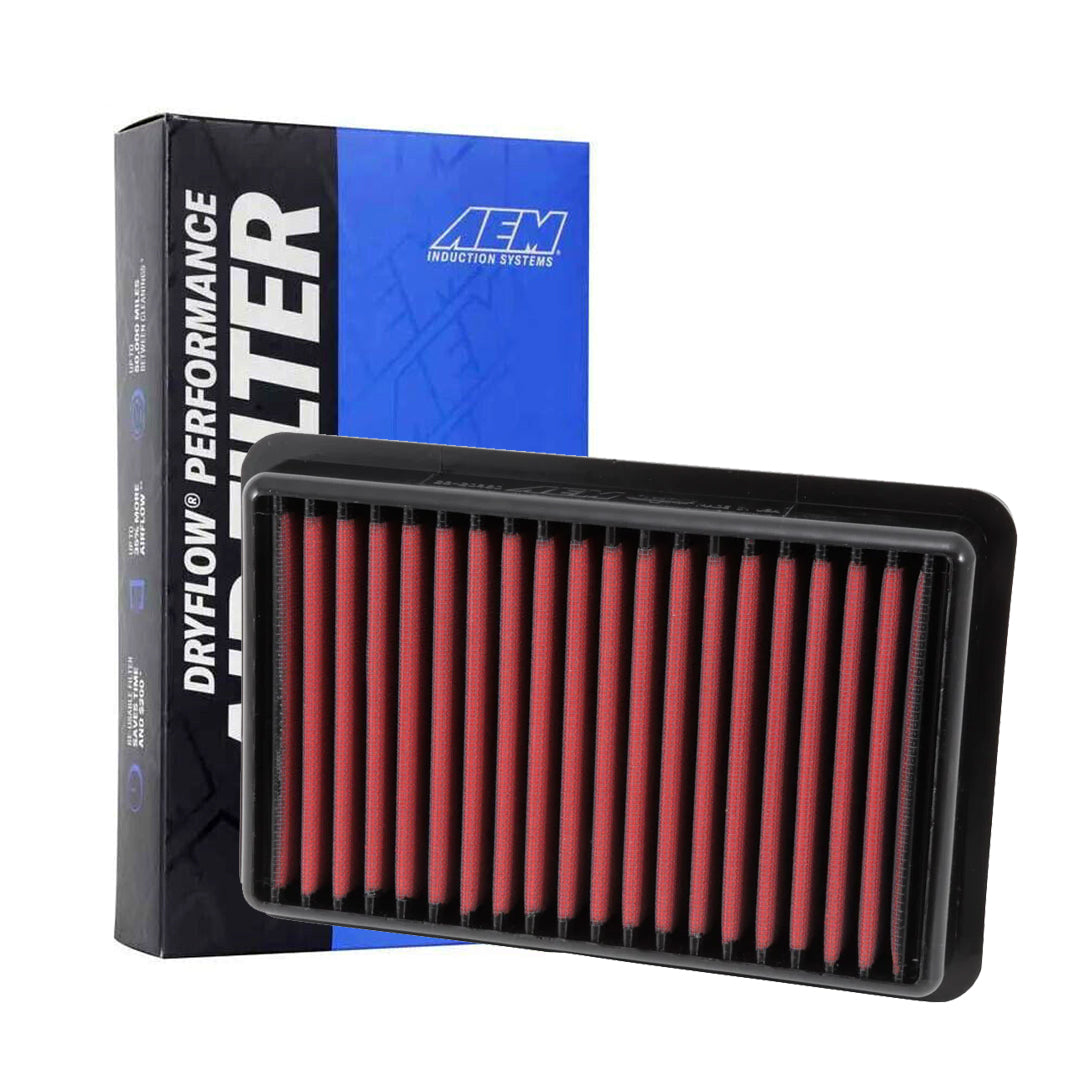 AEM 28-20480 Dryflow Washable Air Filter - High Performance Reusable Air Filter for Cars, Trucks & SUVs - Perfect for Off-Roading, Racing & Daily Driving