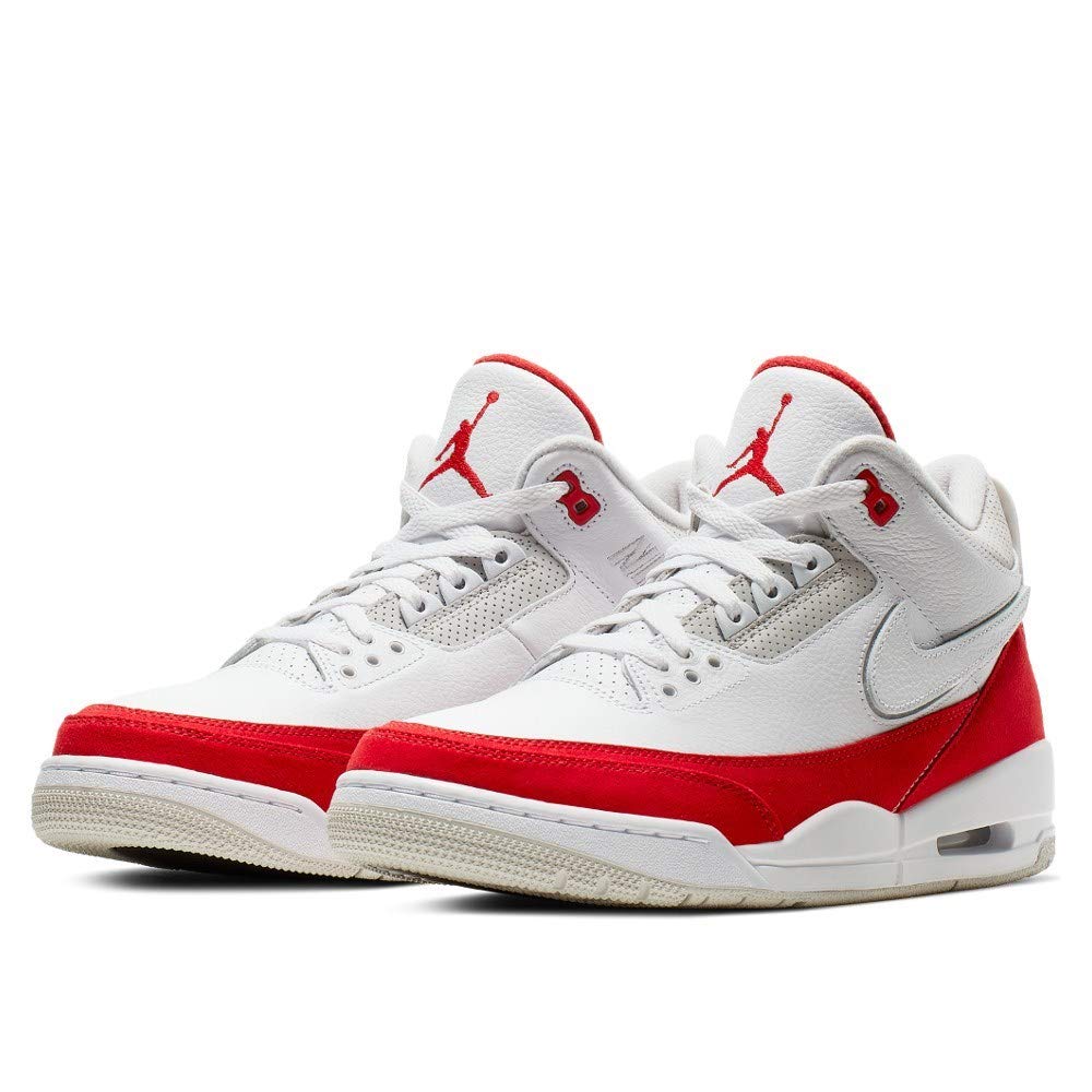 Jordan Men's Air Jordan 3 Retro Tinker CJ0939-100 Sneakers - University Red - Size 10.5 - Basketball Shoes for Men, Casual Streetwear & Sneaker Collection