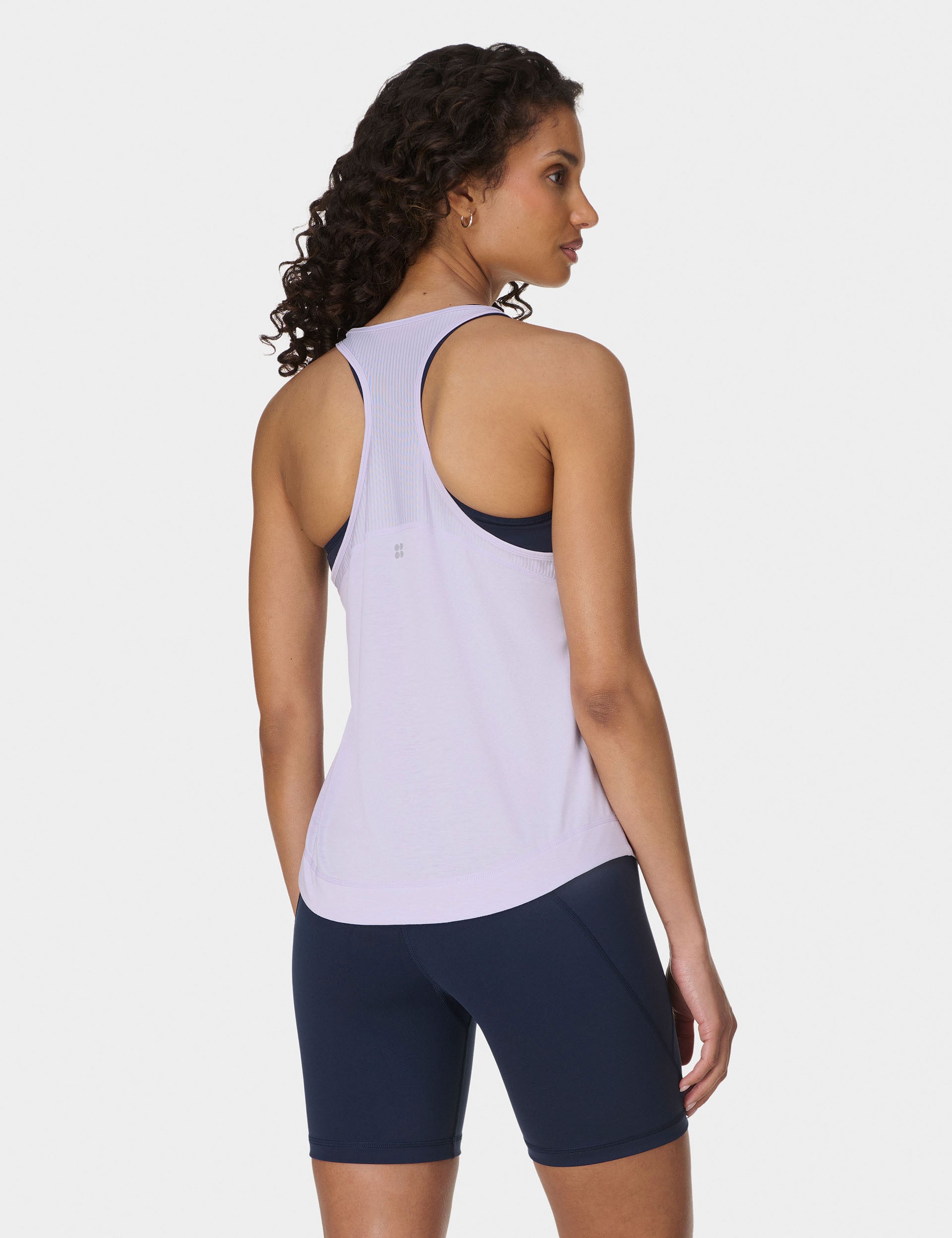 Breathe Easy Running Vest for Women - Lightweight Heather Purple Reflective Workout Top for Jogging & Fitness - Perfect for Outdoor Running, Gym, and Marathon Training