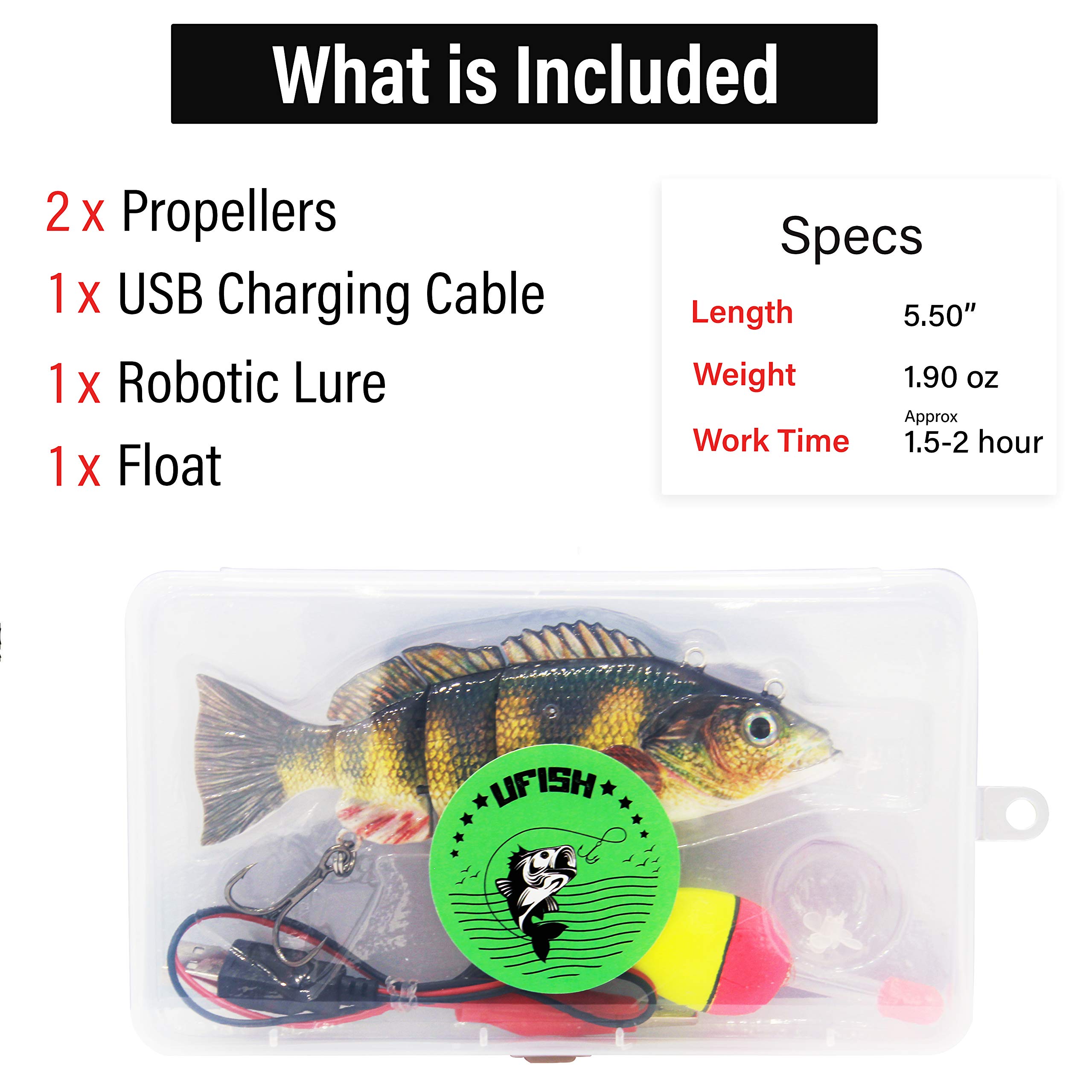 Premium Electric Fishing Lures - Multifunctional Animated Swimbaits & Poppers for Bass, Trout & Saltwater Fishing | High-Quality Artificial Bait for Freshwater & Ocean Fishing | Perfect for Kayak, Boat & Shore Fishing Adventures