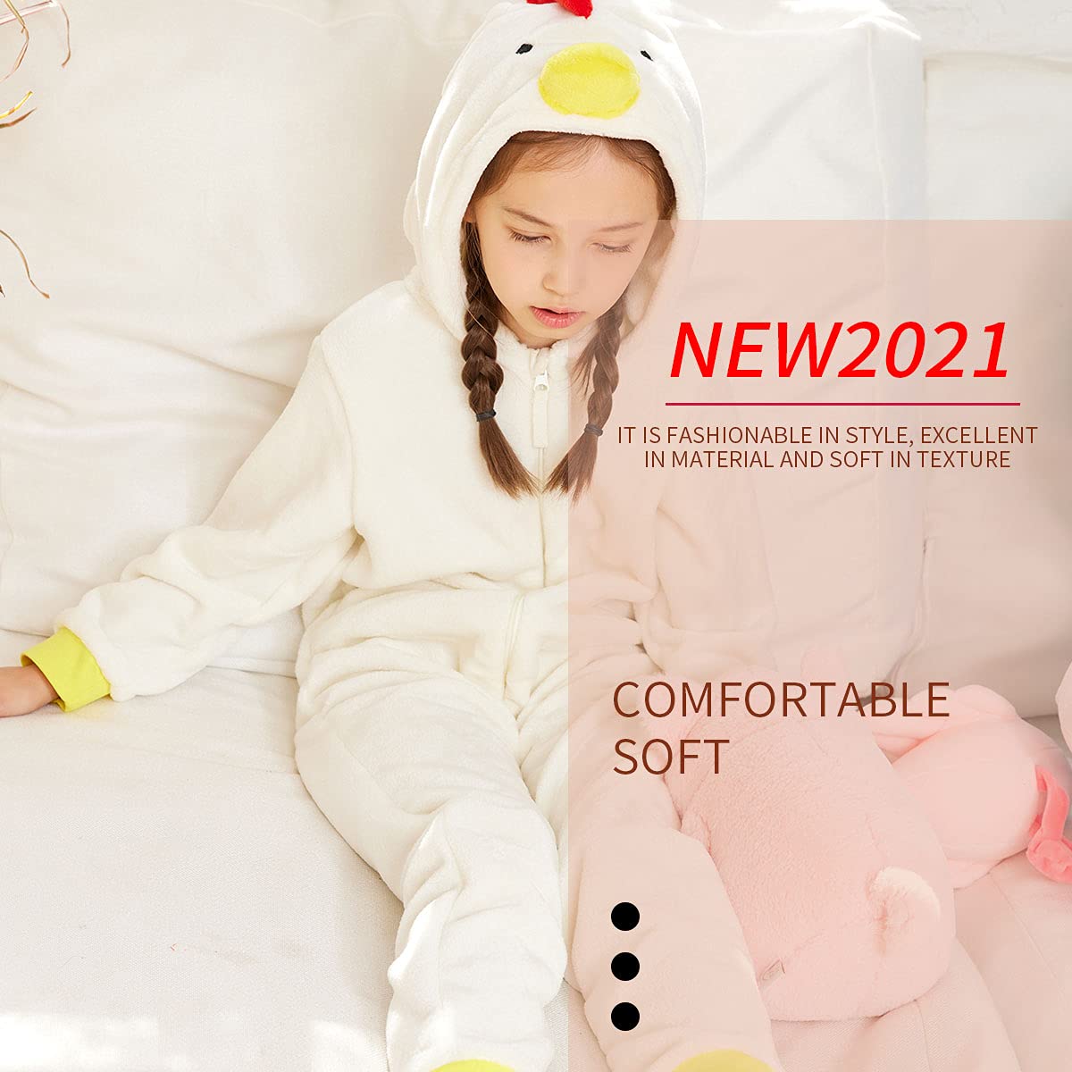 CoSusket Kids Snug Fit Flannel Brown Bear Costume Onesie Pajamas - Soft Animal Sleepwear for Boys & Girls (Perfect for Halloween, Christmas Gifts & Family Pajama Parties)