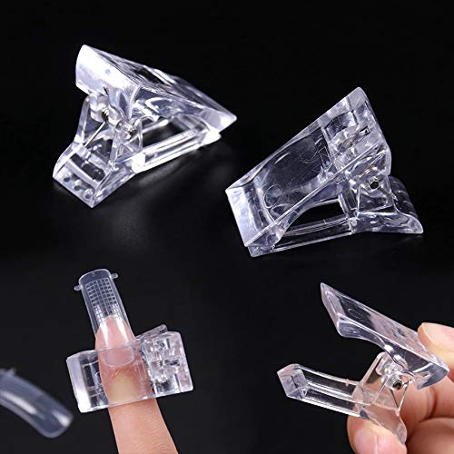 BORN PRETTY 1PC Transparent False Nail Clips for Quick Gel Extension - Professional Nail Tips Clamp for Manicure & Nail Art (BP-Nail Clip) - Perfect for Salon, Home DIY & Nail Extension