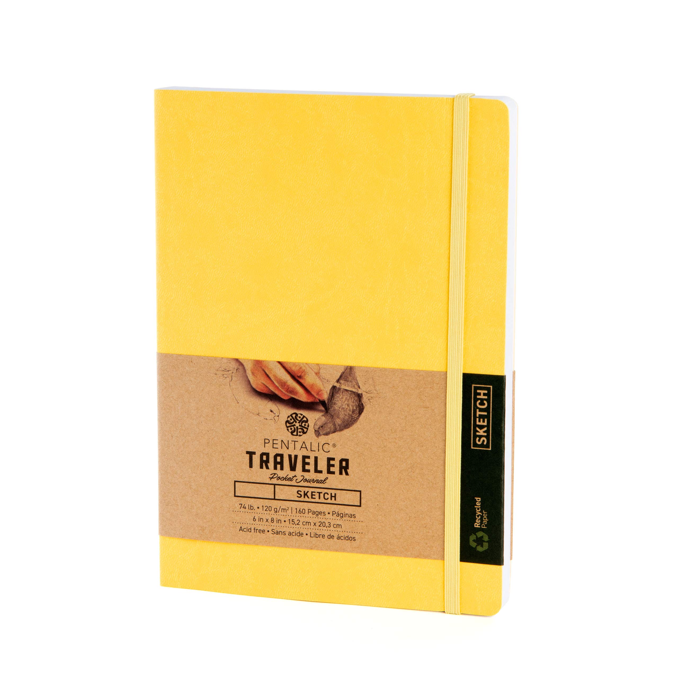 Pentalic Art Traveler Pocket Journal Sketch Book - 6
