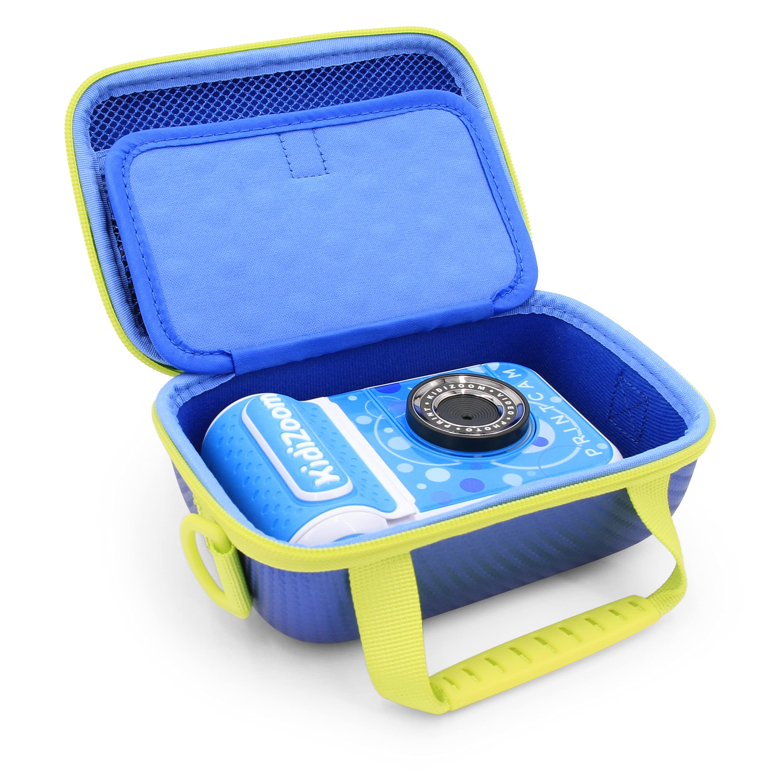 CASEMATIX Camera Case for Kidizoom PrintCam Printer Camera - Protective Storage for Creator Cam Video Camera & Instant Camera Paper Refills (Blue) - Perfect for Travel, School & Kids Photography Accessories