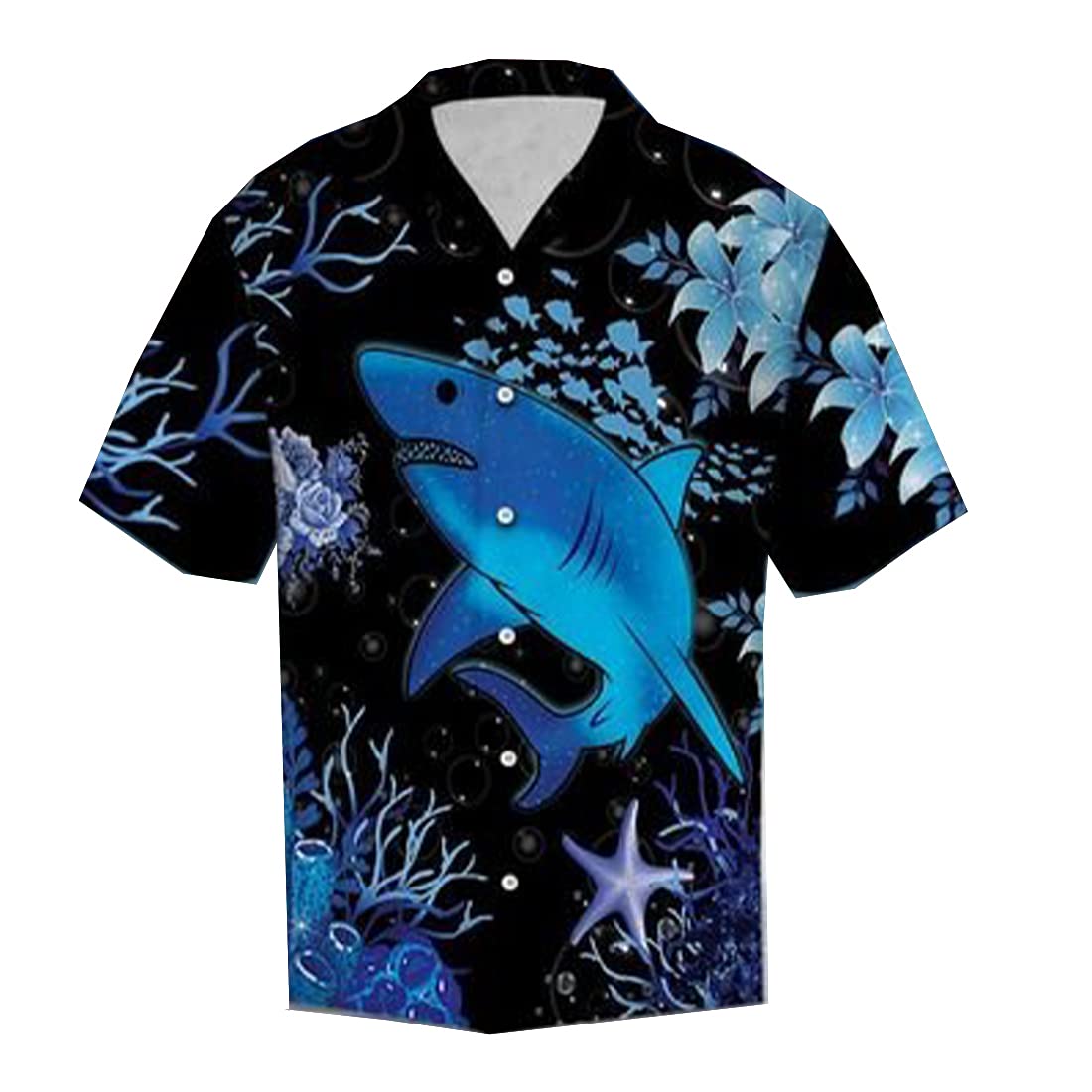 Men's Tropical Cow Print Hawaiian Shirt - Short Sleeve Summer Button Down Shirt for Beach, Luau & Vacation | Series 177