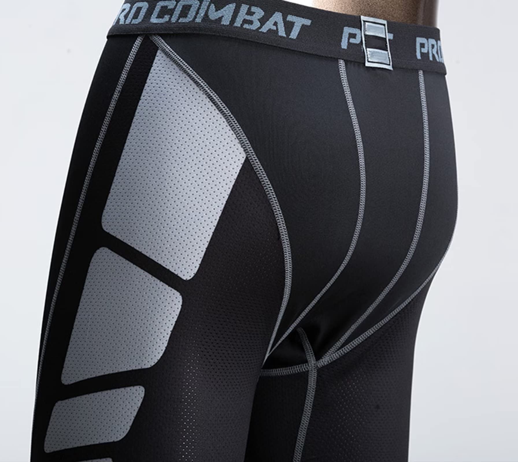3 Pcs Men's Performance Compression Base Layer Shorts - Moisture Wicking Athletic Underwear for Running, Workout & Sports | Stay Cool & Comfortable During Intense Training