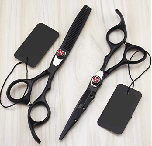 Professional 6.0 Inch Barber Scissors Set - Hair Cutting Shears & Thinning Scissors for Salon & Home Use | Sharp Stainless Steel Blades | Perfect for Styling, Trimming & Hairdressing (White/Gold Options)