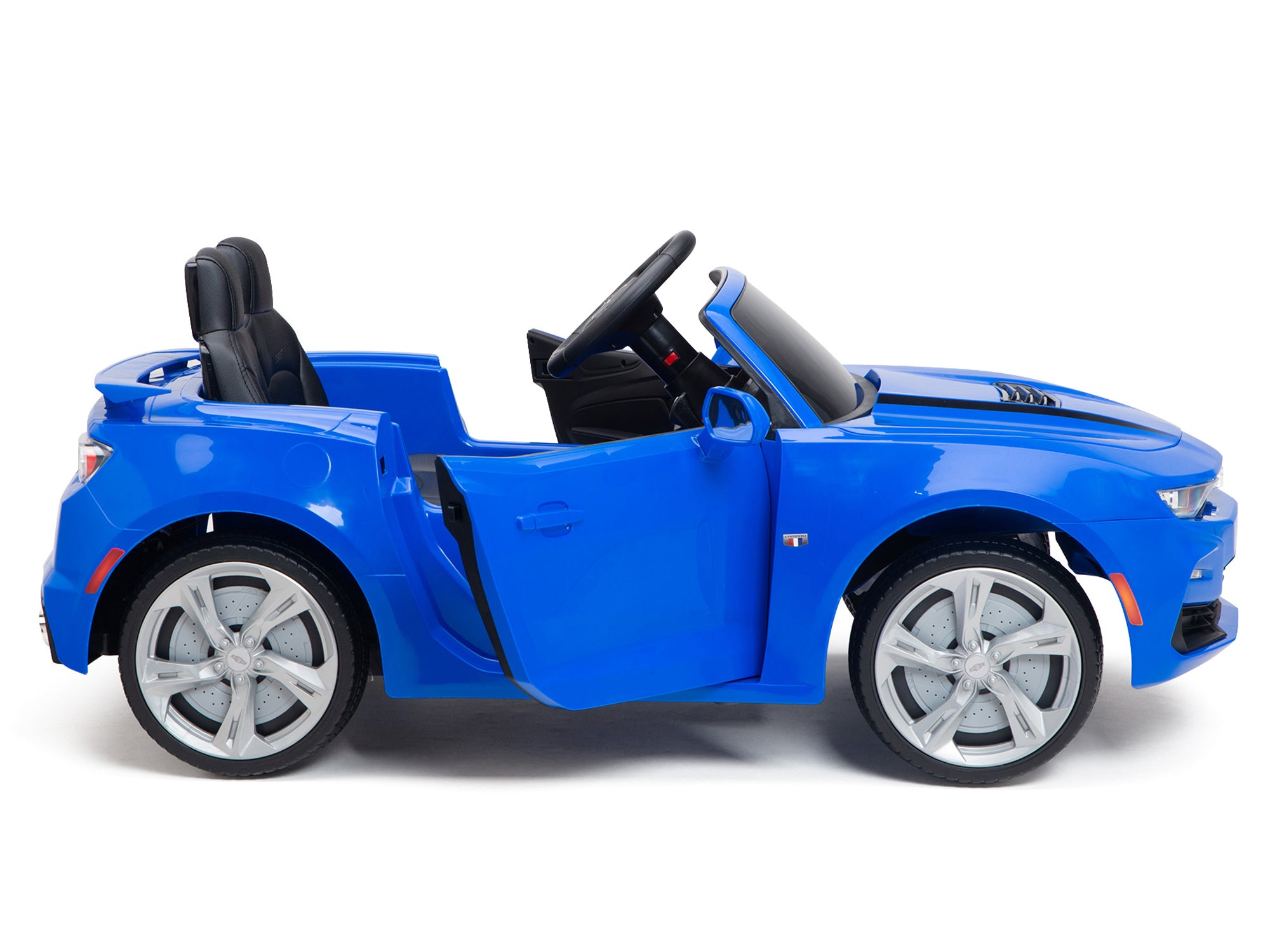 12V Chevrolet Camaro 2SS Kids Ride On Car with Parent Remote Control - Electric Toy Car for Boys & Girls Ages 3-8 - Blue Battery-Powered Ride-On Vehicle for Indoor & Outdoor Play