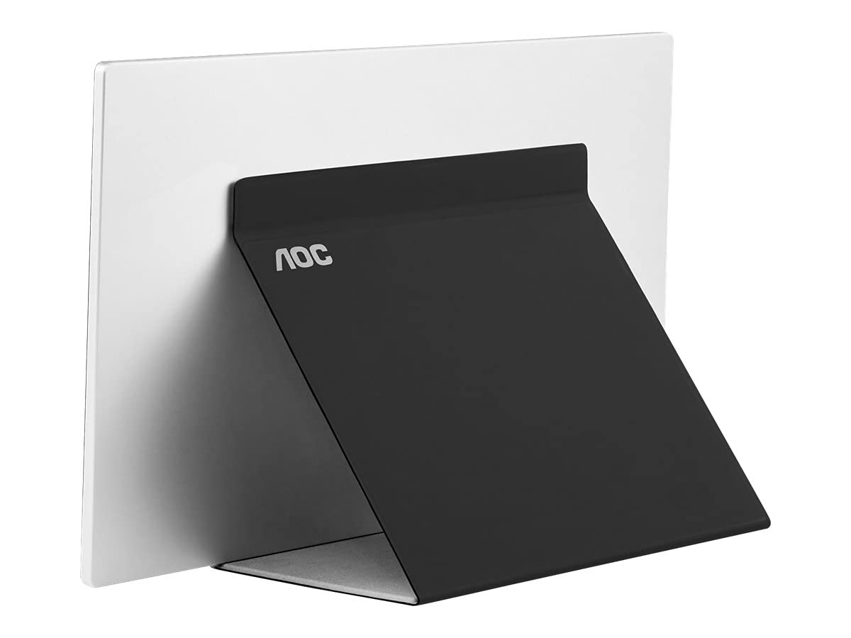 AOC I1601P 16 Inch Portable FHD USB-C Monitor with AutoPivot - 1920x1080 Resolution, 60Hz Refresh Rate, USB-C Connectivity - Black | Perfect for Laptop Extensions, Gaming, and Remote Work