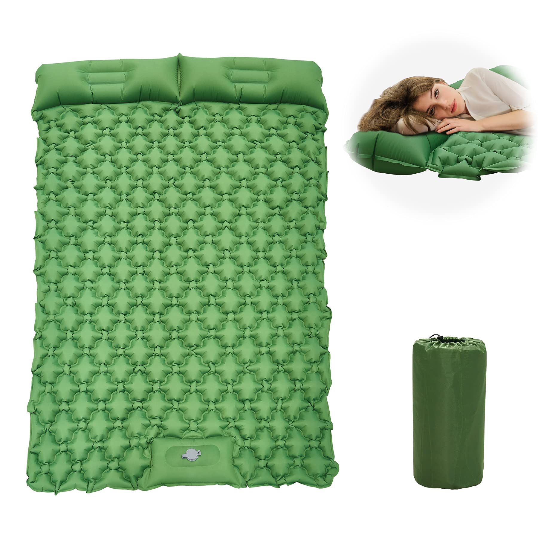 **GeeMart Ultralight Inflatable Sleeping Pad with Foot Pump - Waterproof Camping Air Mattress for Backpacking, Hiking, Tent & Beach Travel - Perfect for Outdoor Adventures & Comfortable Sleep**
