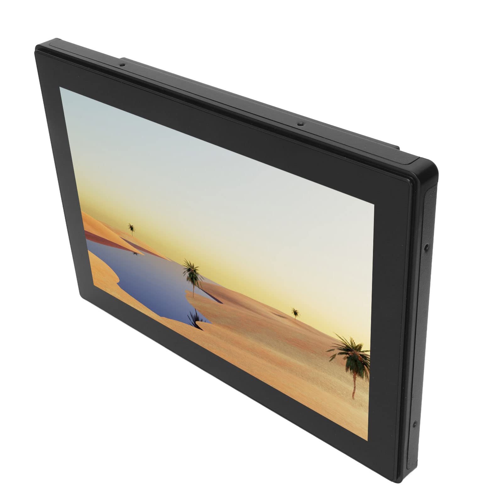 10.1 Inch IP65 Waterproof Touchscreen Monitor - 1280x800 HD IPS Display with HDMI, VGA & USB Ports - Capacitive Touch, PAL/NTSC Auto Recognition - Ideal for Outdoor Kiosks, Industrial Control & Digital Signage