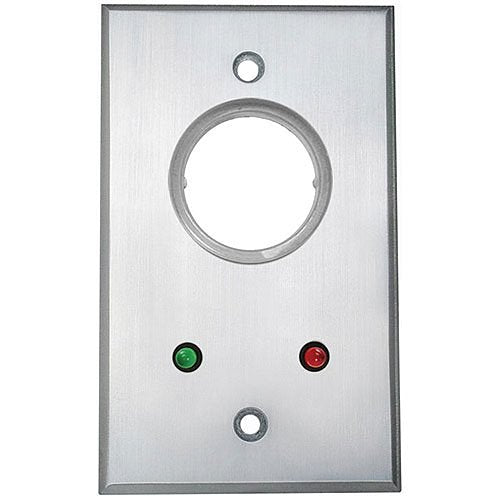 Camden CM 1110 7224 Key Switch - SPST Maintained with Red & Green 24V LED Indicators on Faceplate | Industrial Control Panel & Security System Installation