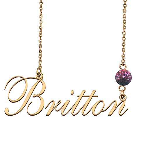 Custom Name Necklace with Birthstone - Personalized Jewelry for Gifts & Special Occasions