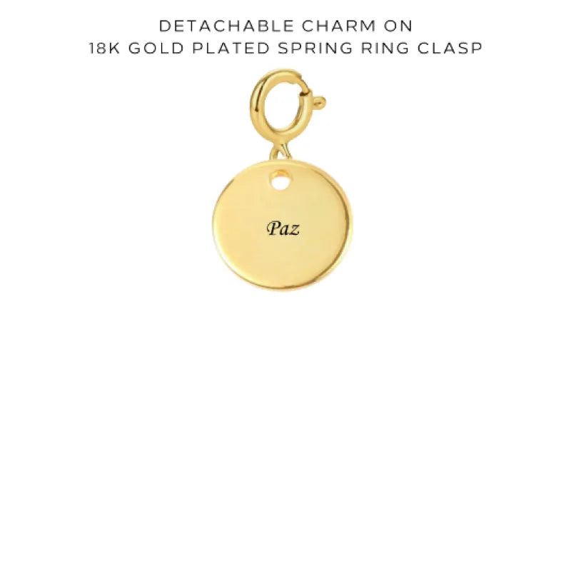 Personalized Engraved Charms with Detachable Clasp - Custom Name Jewelry Gift for Women - Perfect for Necklaces, Bracelets & Keychains - $10.00