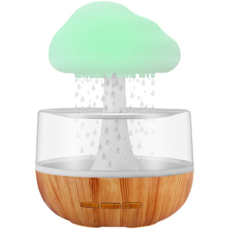 CalmingCloud Rain Humidifier Diffuser - Ultrasonic Cool Mist Humidifier for Bedroom, Office & Nursery - Quiet Air Moisturizer with Essential Oil Diffuser for Better Sleep & Relaxation