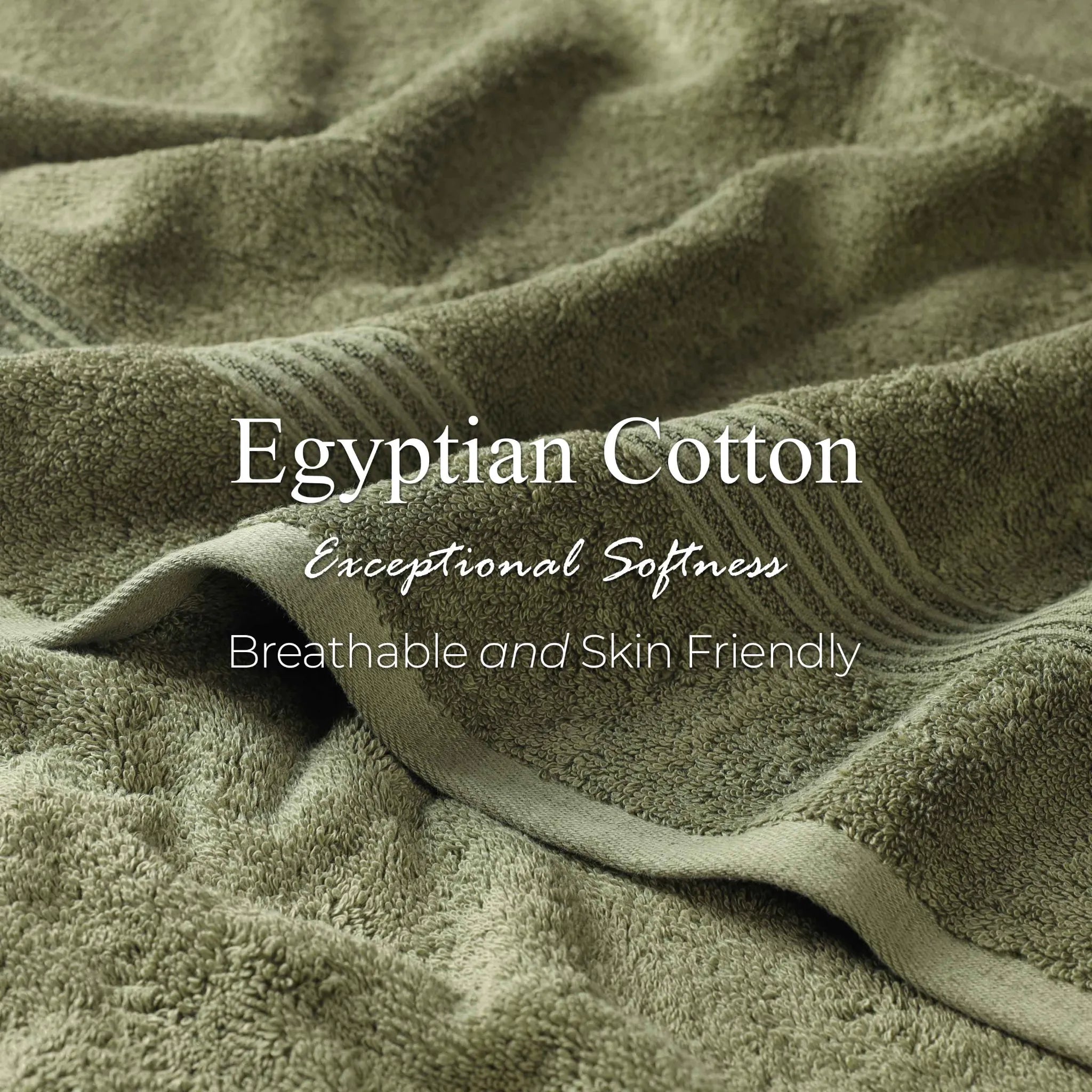 Premium Heritage Egyptian Cotton Bath Towel Set of 2 - Ultra Soft, Highly Absorbent & Quick Dry - Luxury Spa & Bathroom Essentials for Home & Hotel Use