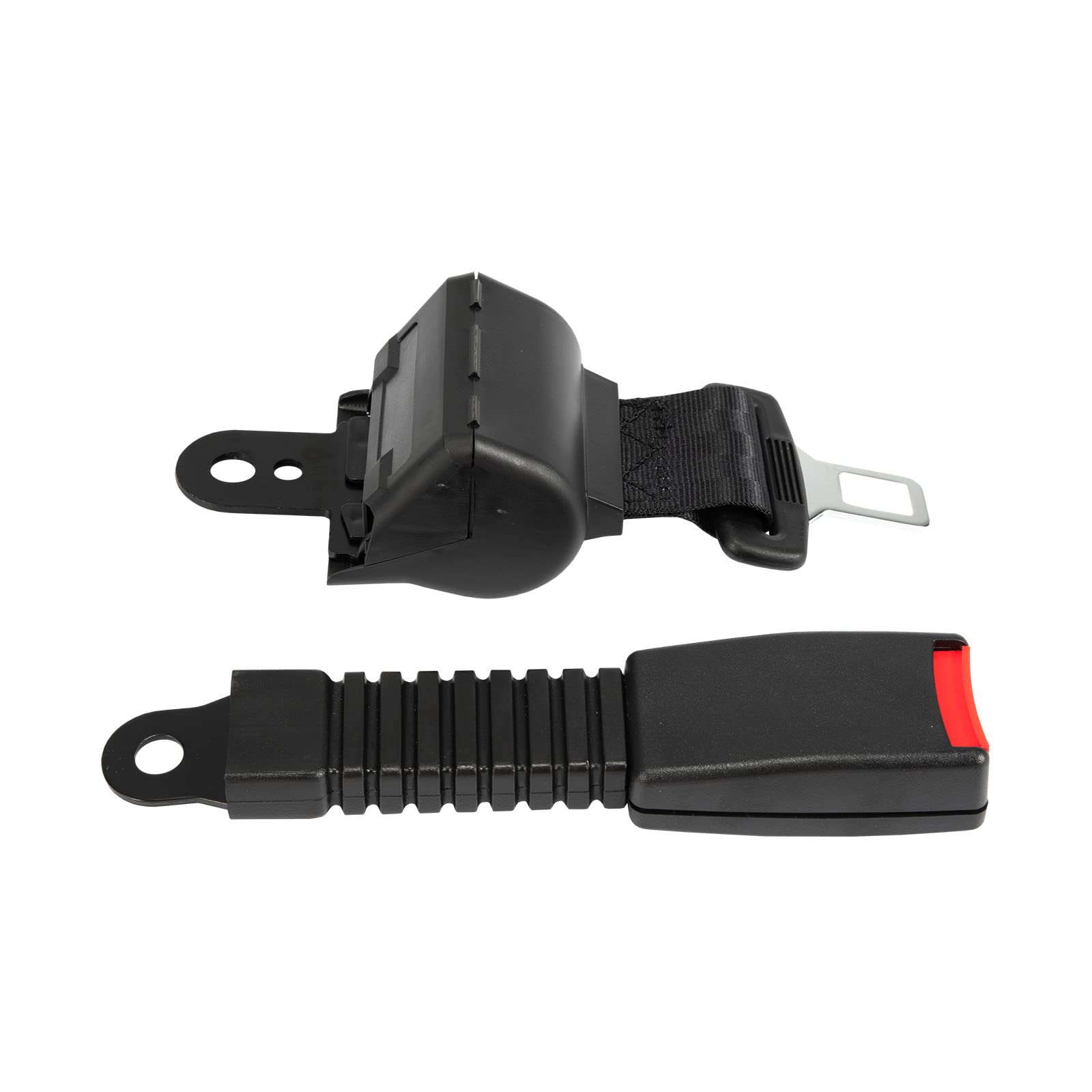 Retractable Golf Cart Belt Kit - Set of 4 with Bracket | Fits EZGO TXT, YM, Club Car DS Precedent & Most Golf Carts | Perfect for Golf Course, Resort & Community Transportation